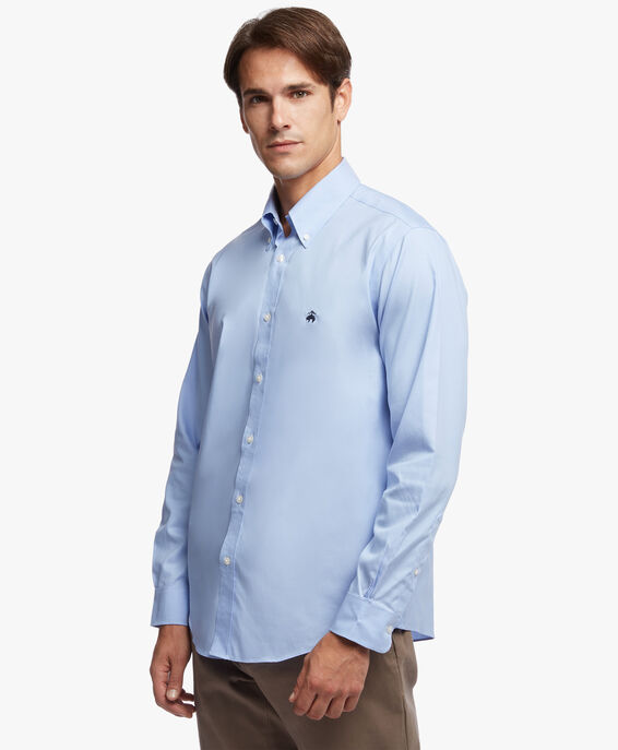 Brooks Brothers Chemise sportive Regent coupe regular, non iron, pinpoint, col button-down Bleu clair 1000077509US100159180