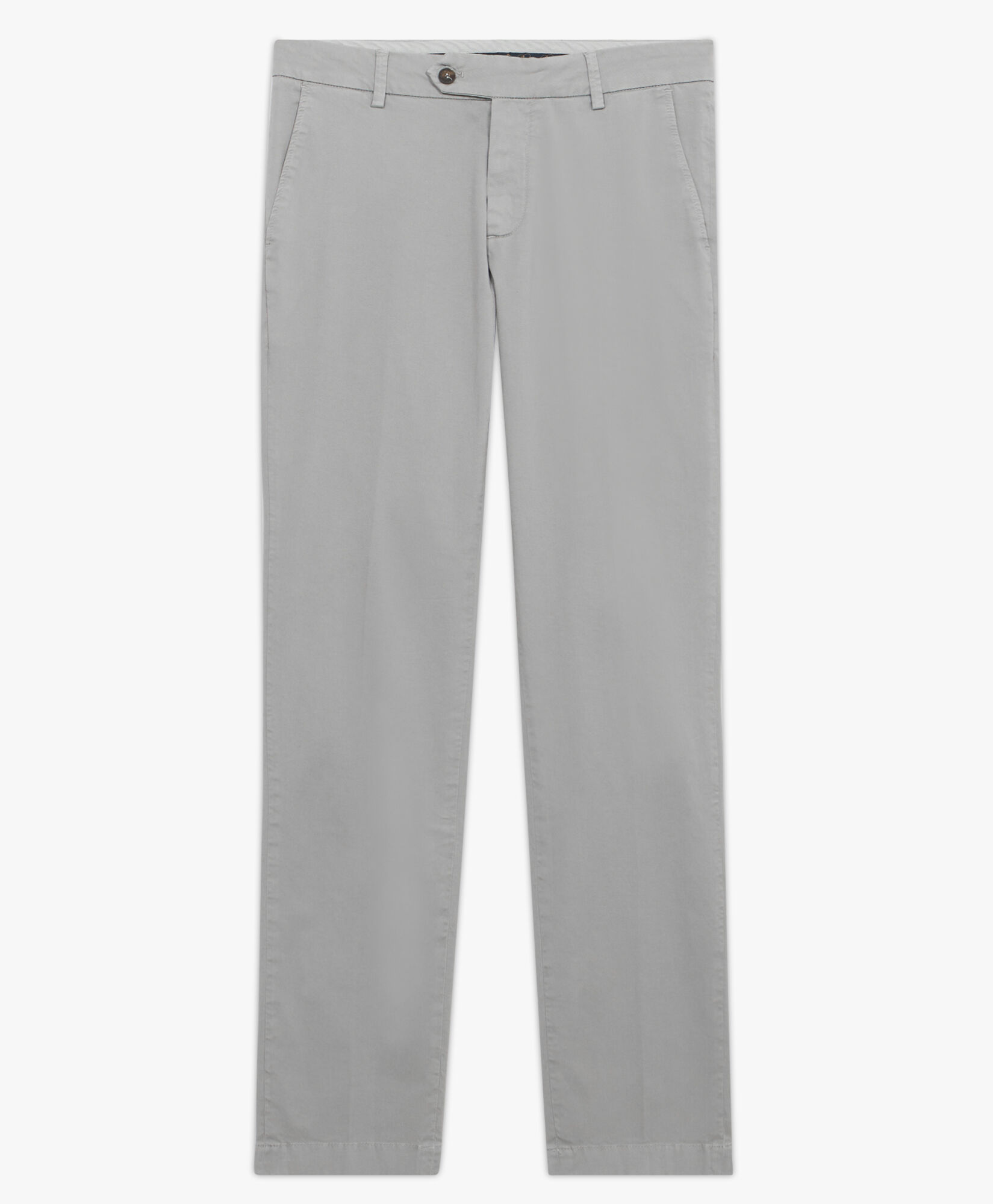 Light Grey Stretch Cotton Chinos in Light Grey for Men Brooks Brothers UK