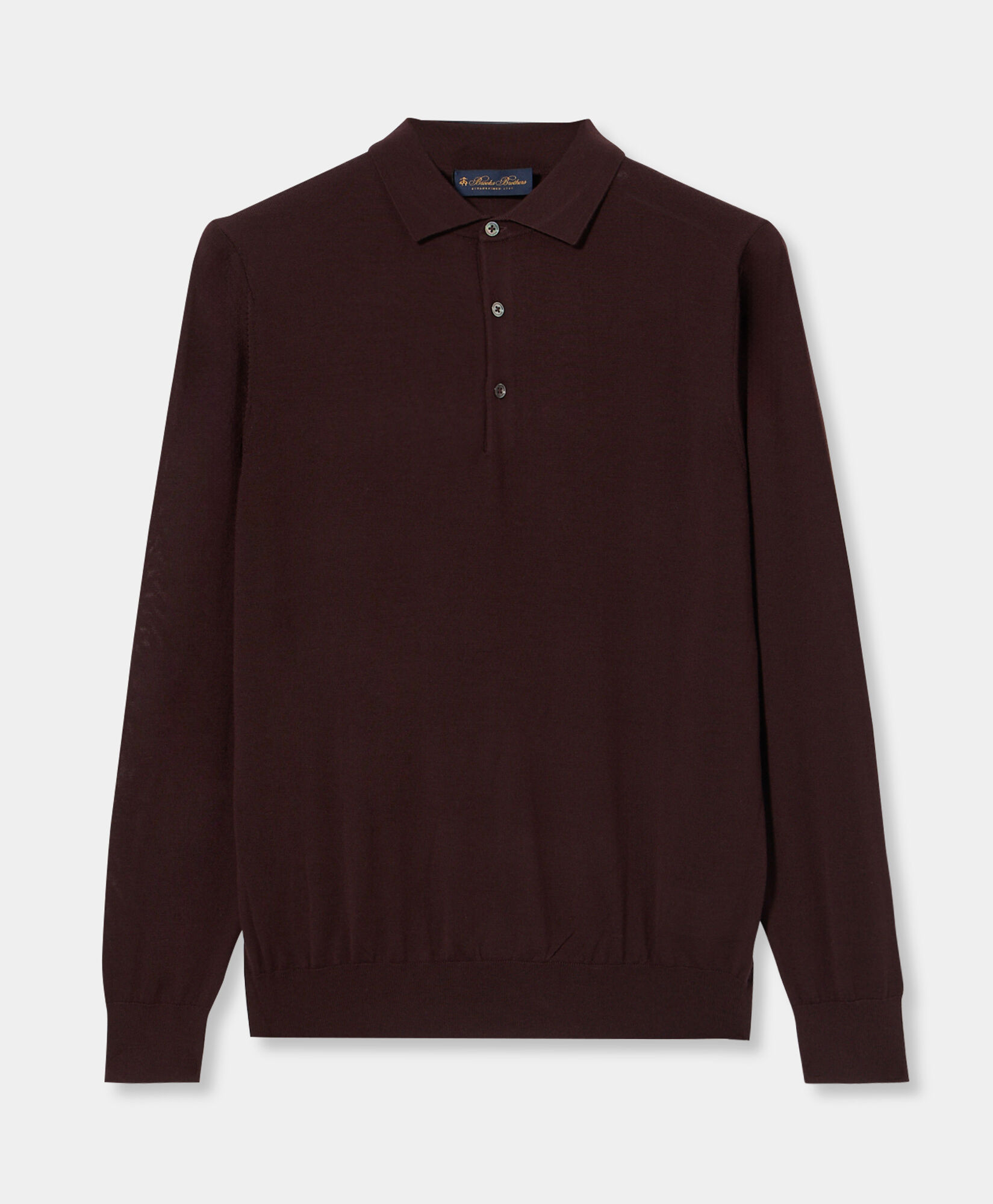 Merino Wool Polo Sweater in Brown for Men Brooks Brothers UK