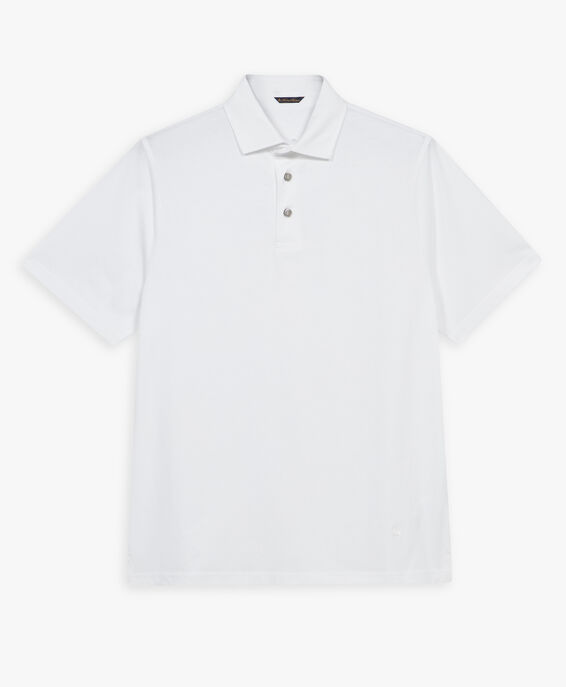 Brooks Brothers Weißes Poloshirt aus Baumwolle Weiß JEPOL001COPCO001WHITP001