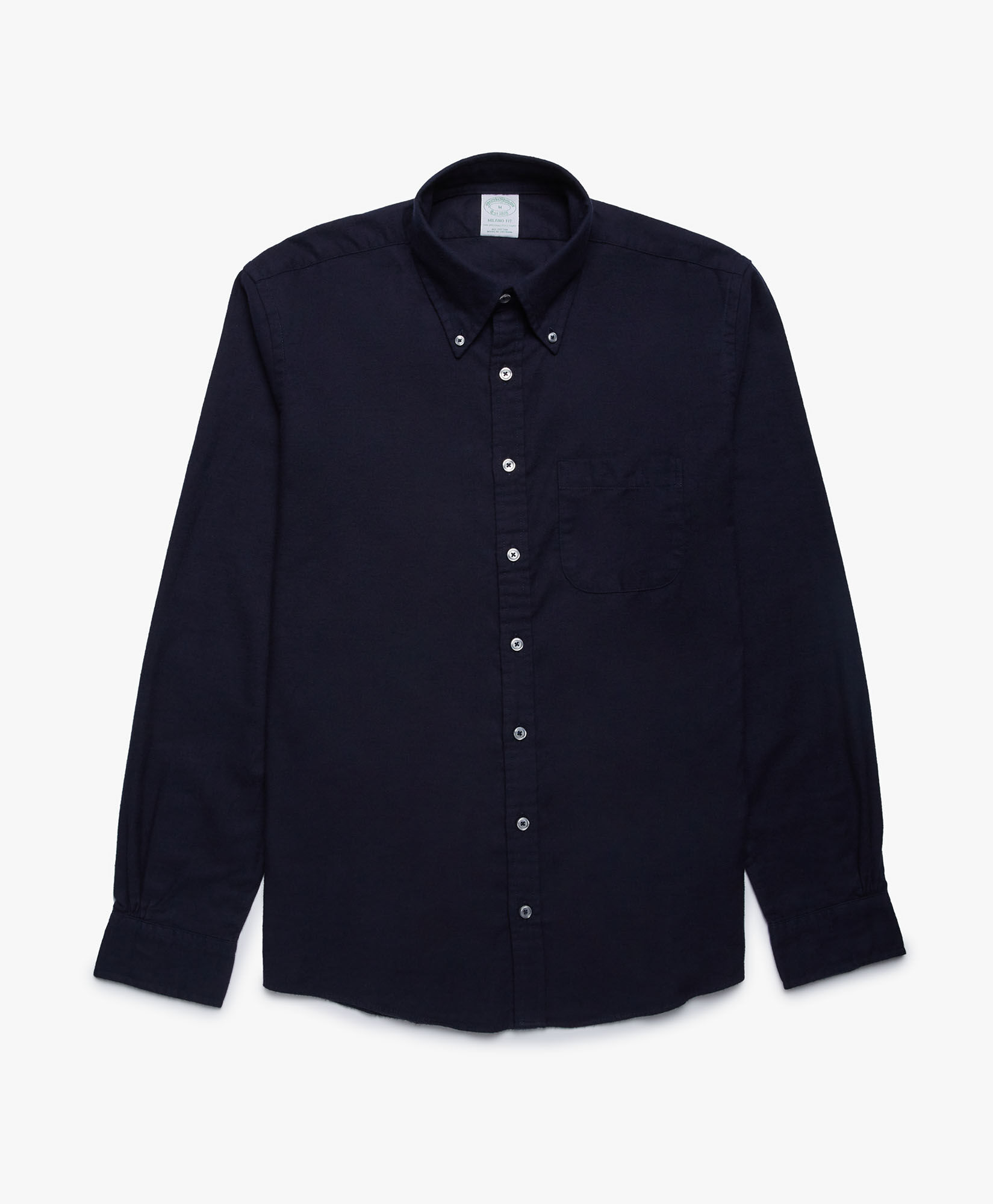 Camicia sportiva Milano slim fit in flanella portoghese colletto