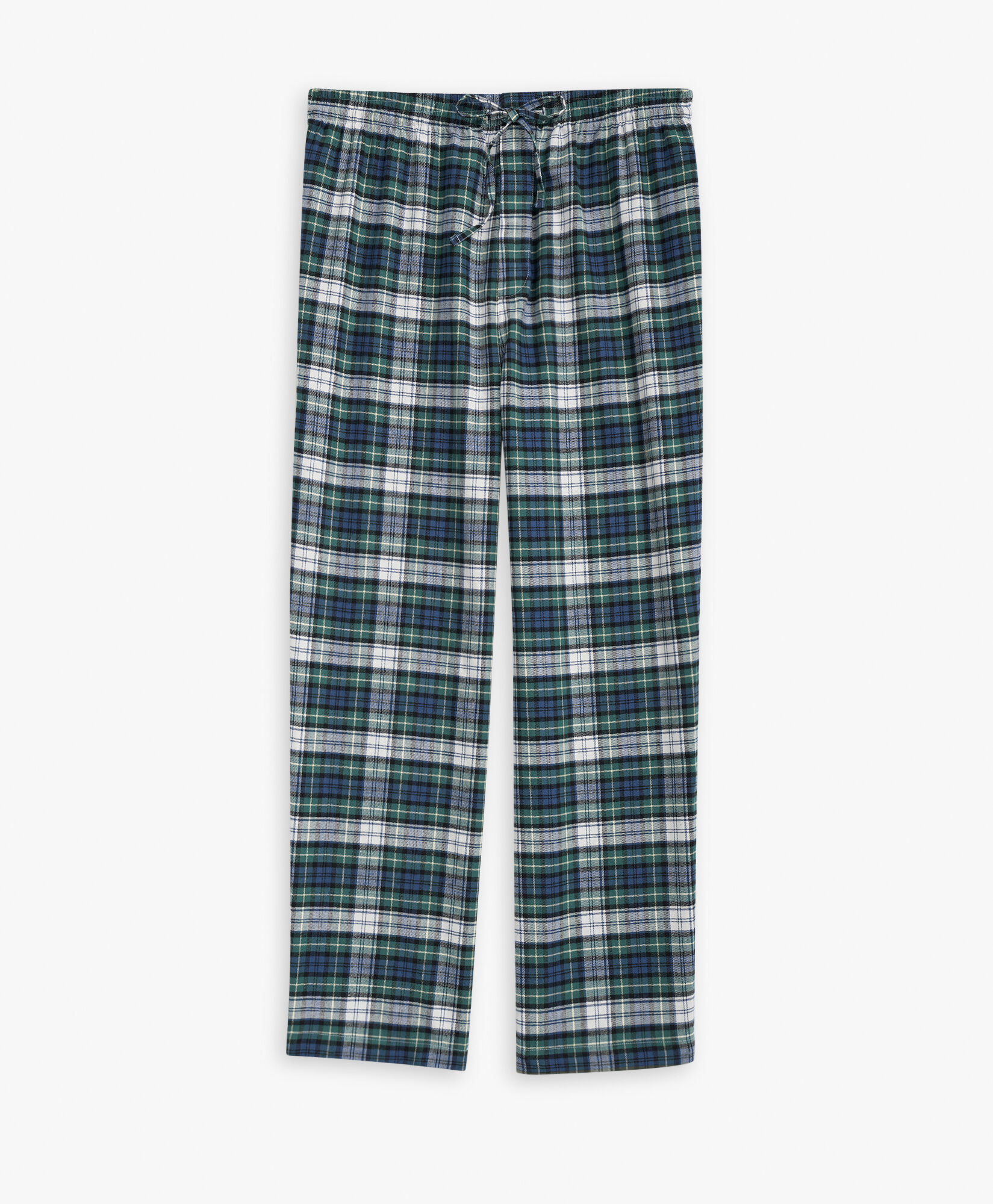 Men's flannel pajamas pants top