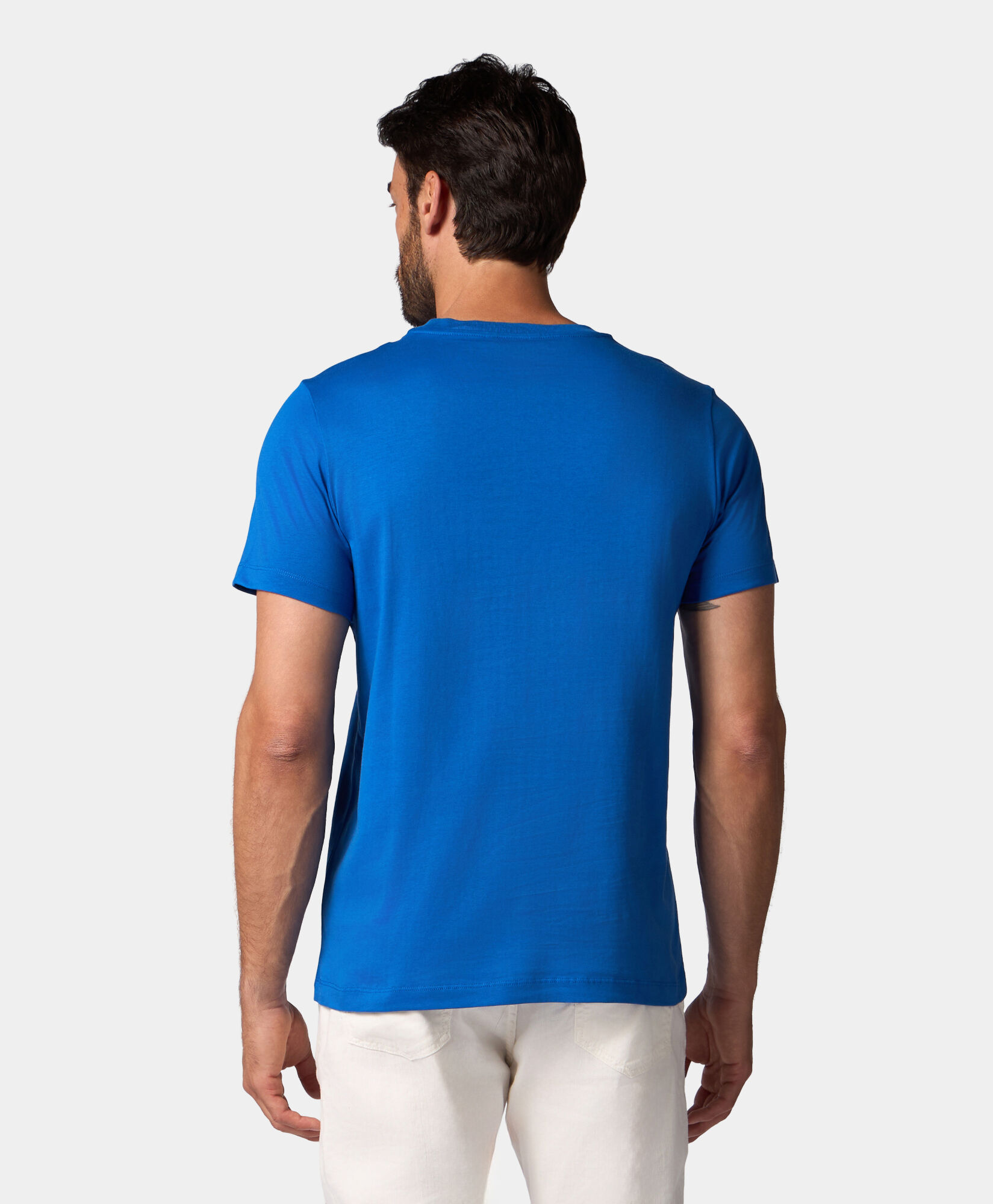 Brooks Brothers Cotton Pocket T-Shirt Royal Blue KNTSH009COPCO001RBLUP001
