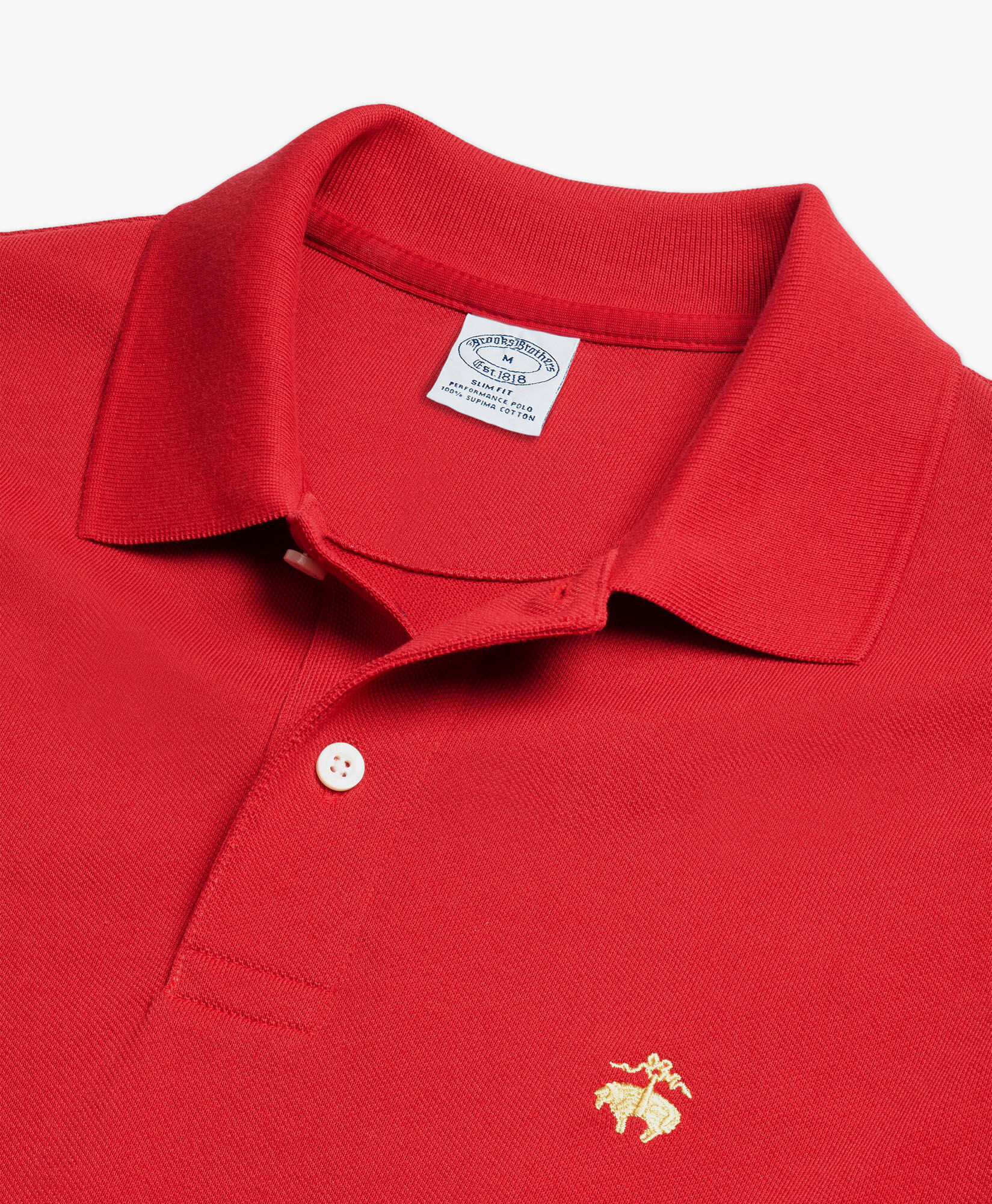 Brooks Brothers Golden Fleece Supima Cotton Polo Red 1000085167US100174366