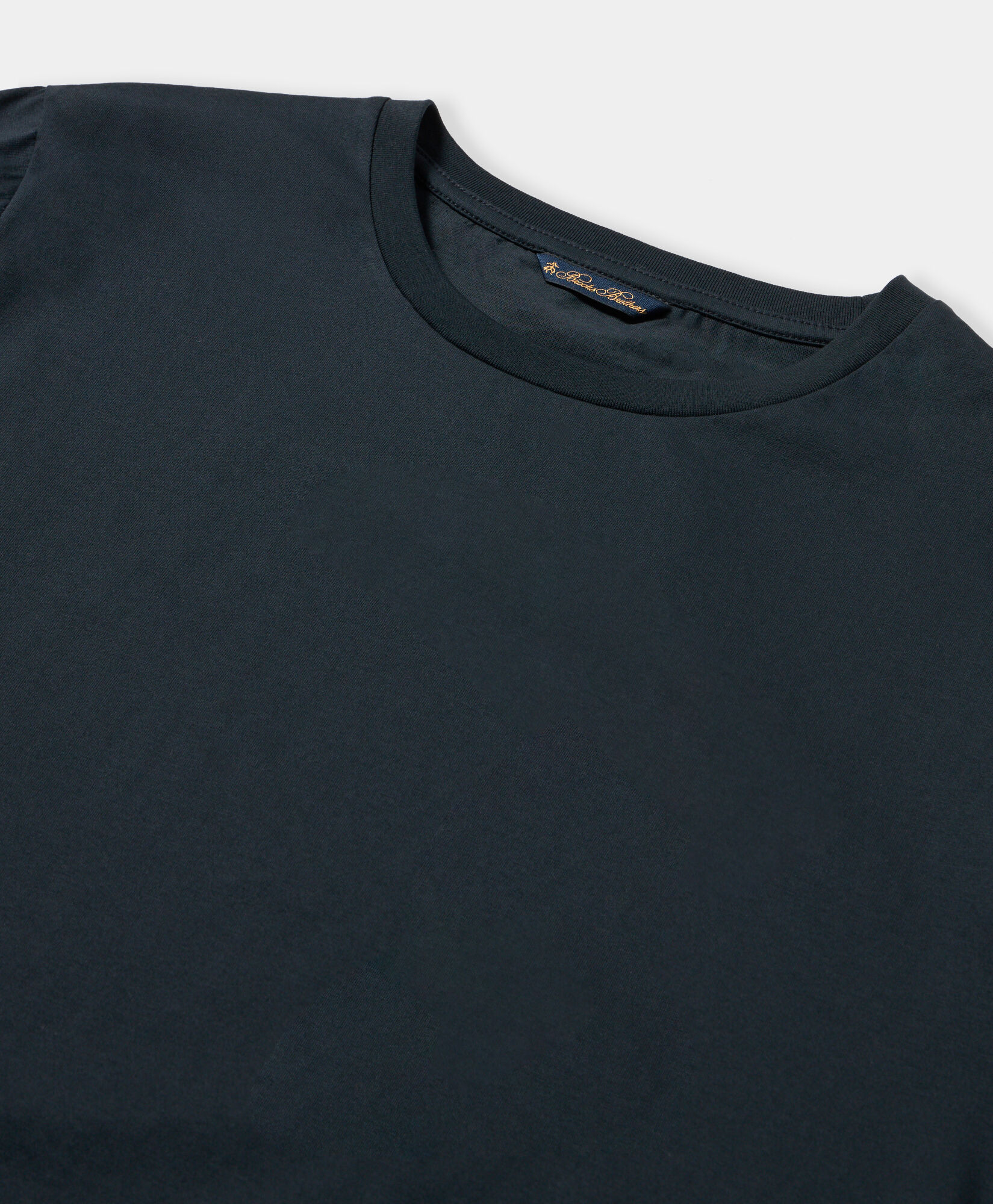 Brooks Brothers Mercerized Cotton Crewneck T-Shirt Dark Navy KNTSH008COPCO001NAVYP003