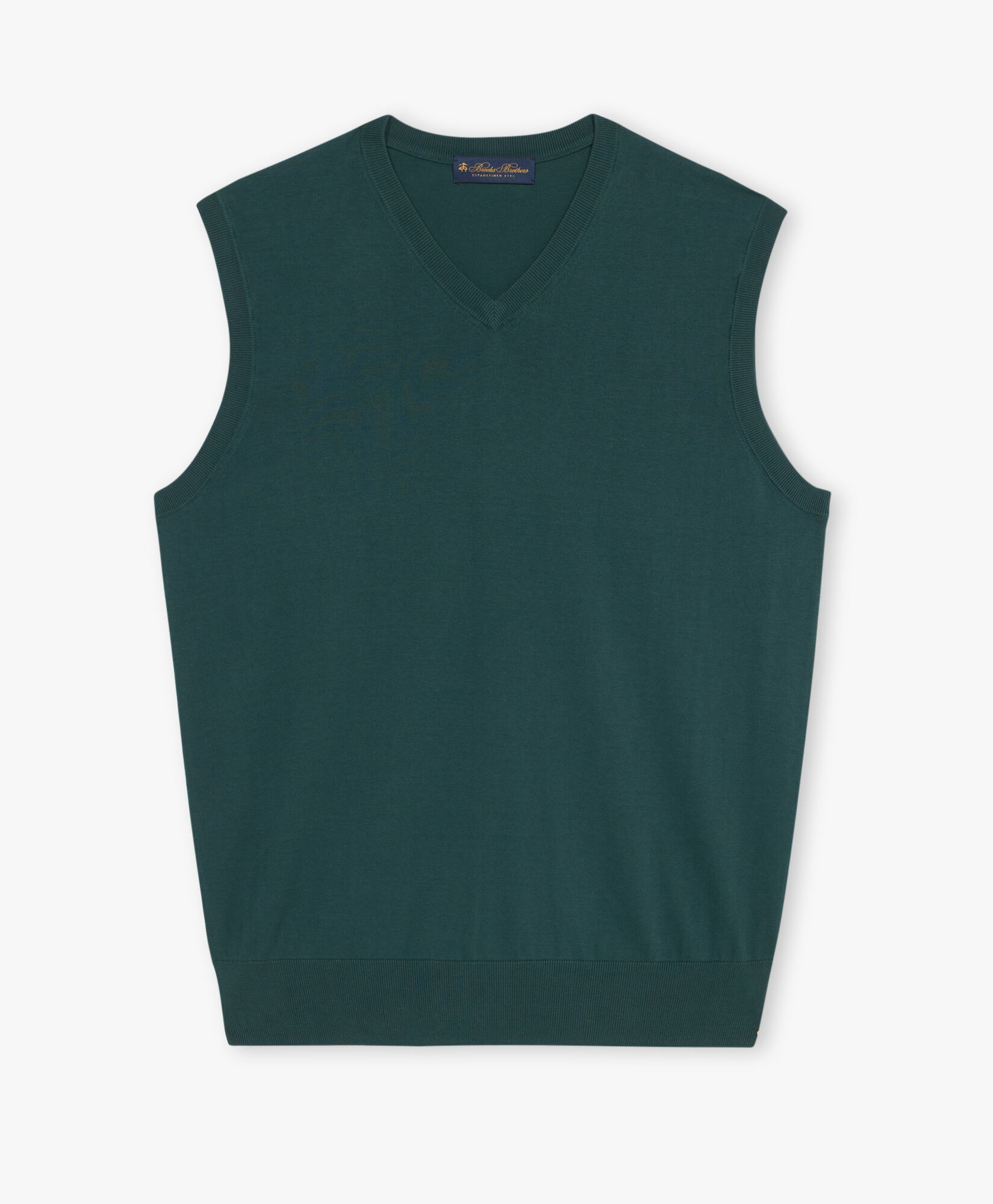 Green Cotton Sweater Vest in Green for Men Brooks Brothers EU