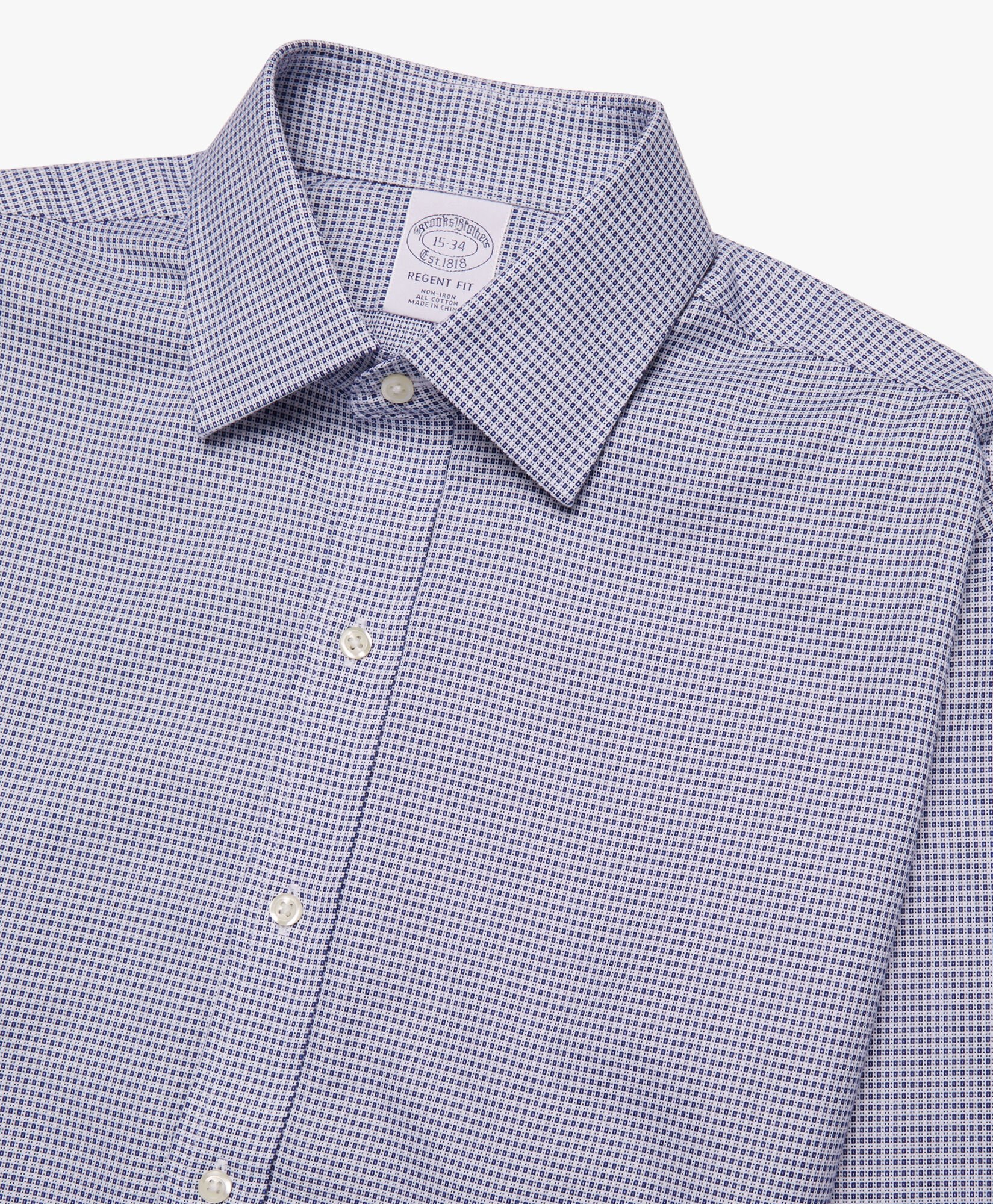 Regular Fit Blue Non Iron Ainsley Collar Dress Shirt in Blue for Men Brooks Brothers UK