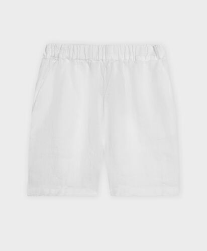 Brooks Brothers Linen Shorts White CPBER015LIPLI001WHITP001