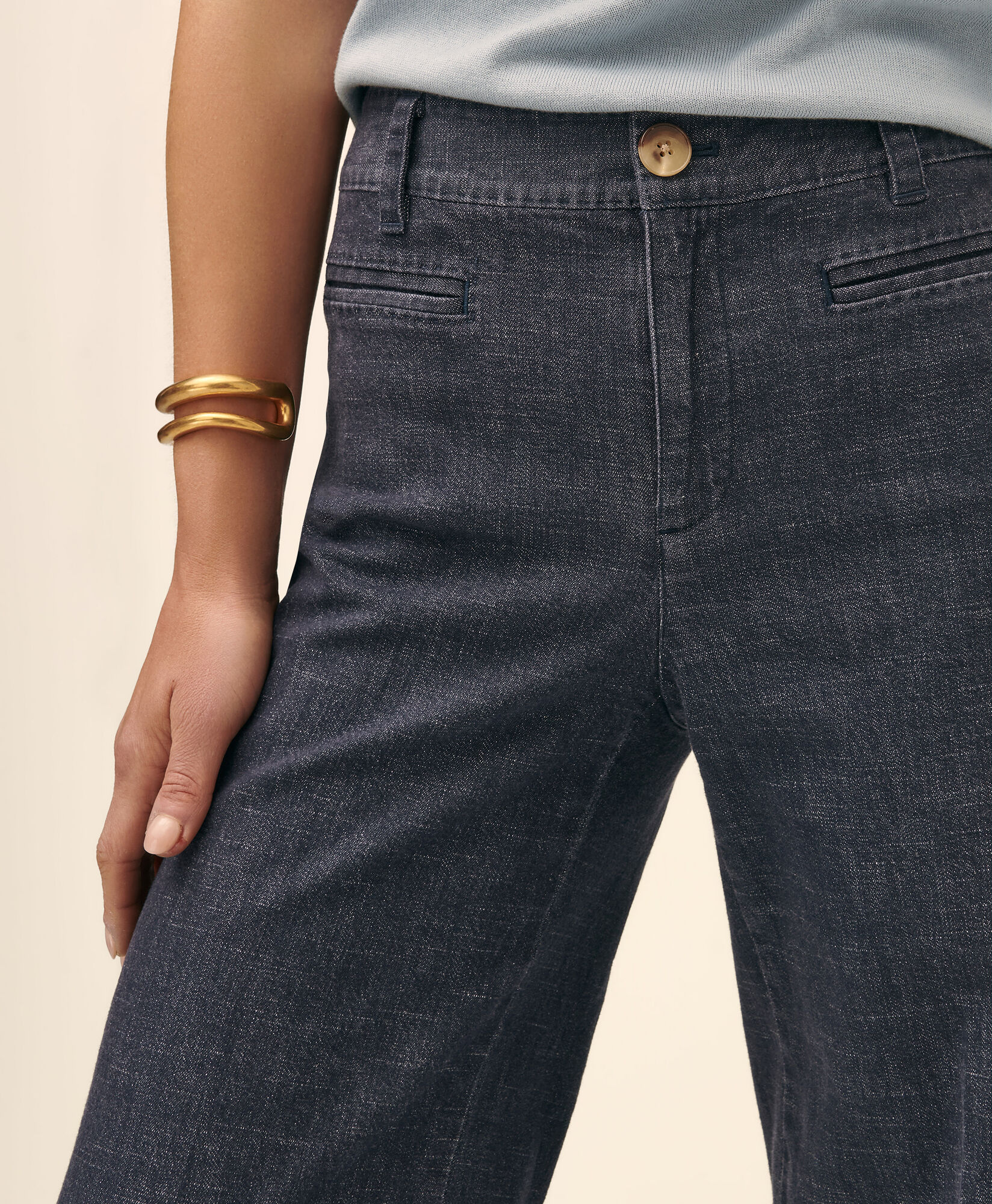 Brooks Brothers Classic Fit Denim Trousers Dark Blue 1000103098US100218099