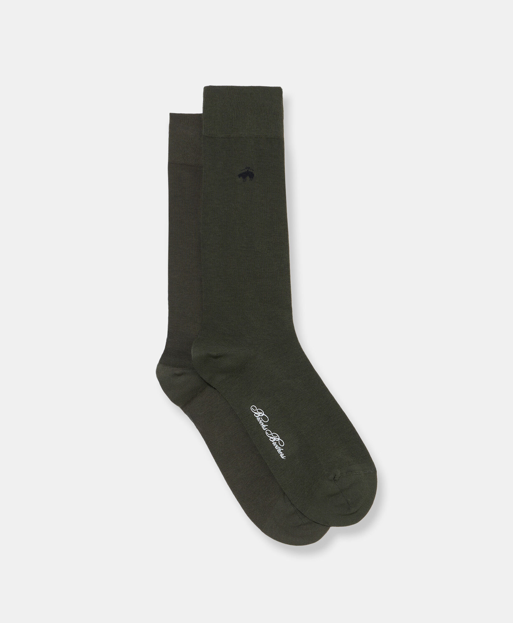 Brooks Brothers Bunte Socken aus Baumwolle Milit&auml;rgr&uuml;n MXAC90003KN10255001P