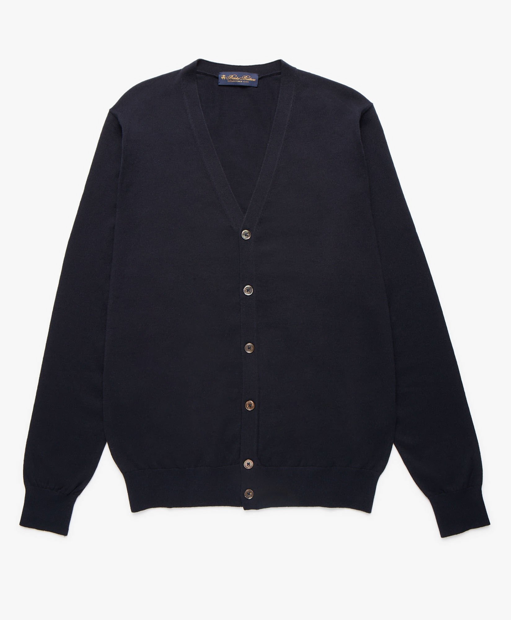 Cotton and Cashmere Cardigan in Navy for Men Brooks Brothers EU