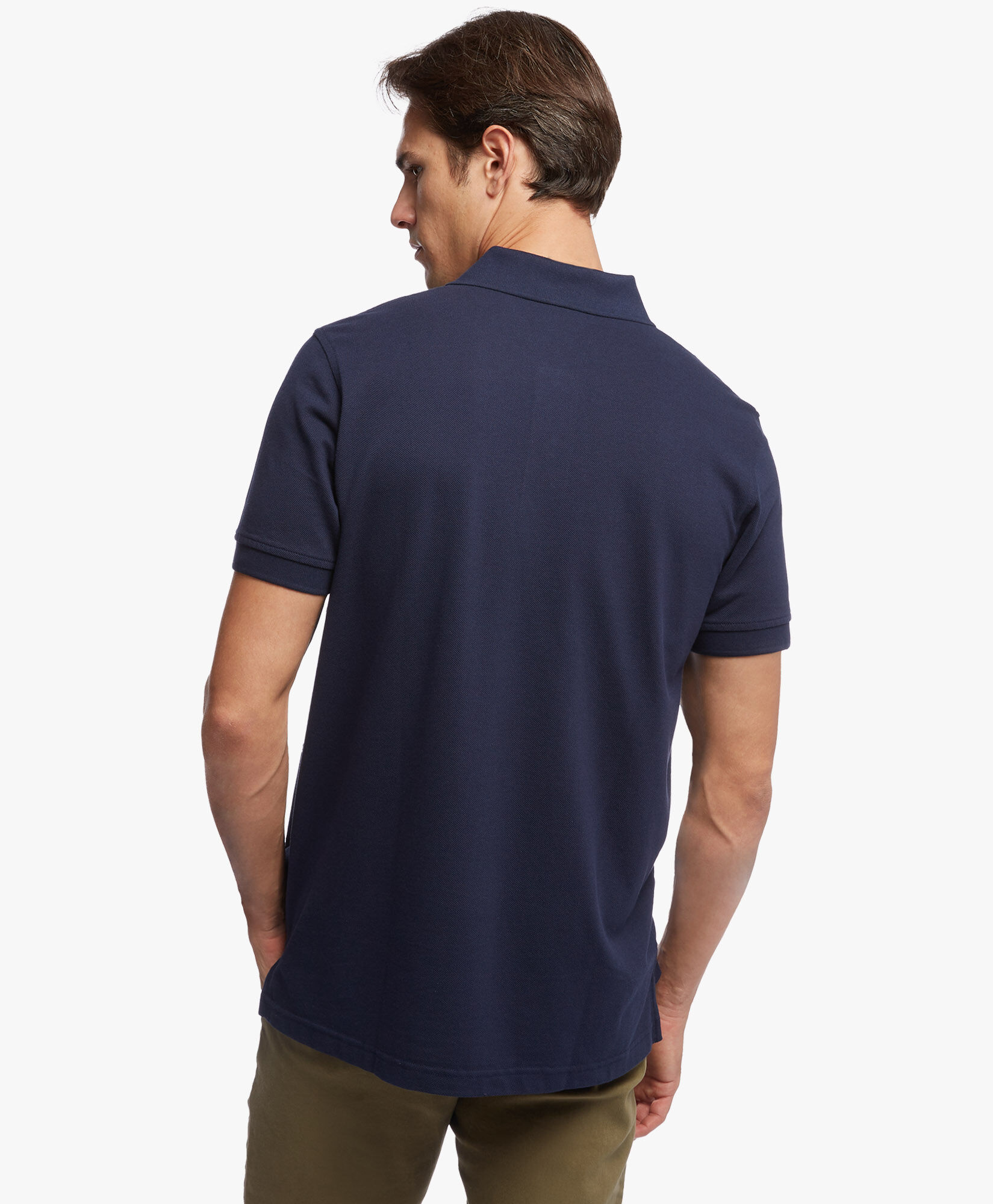 Slim fit Short Sleeves Pique Polo Shirt in Navy for Men Brooks Brothers UK