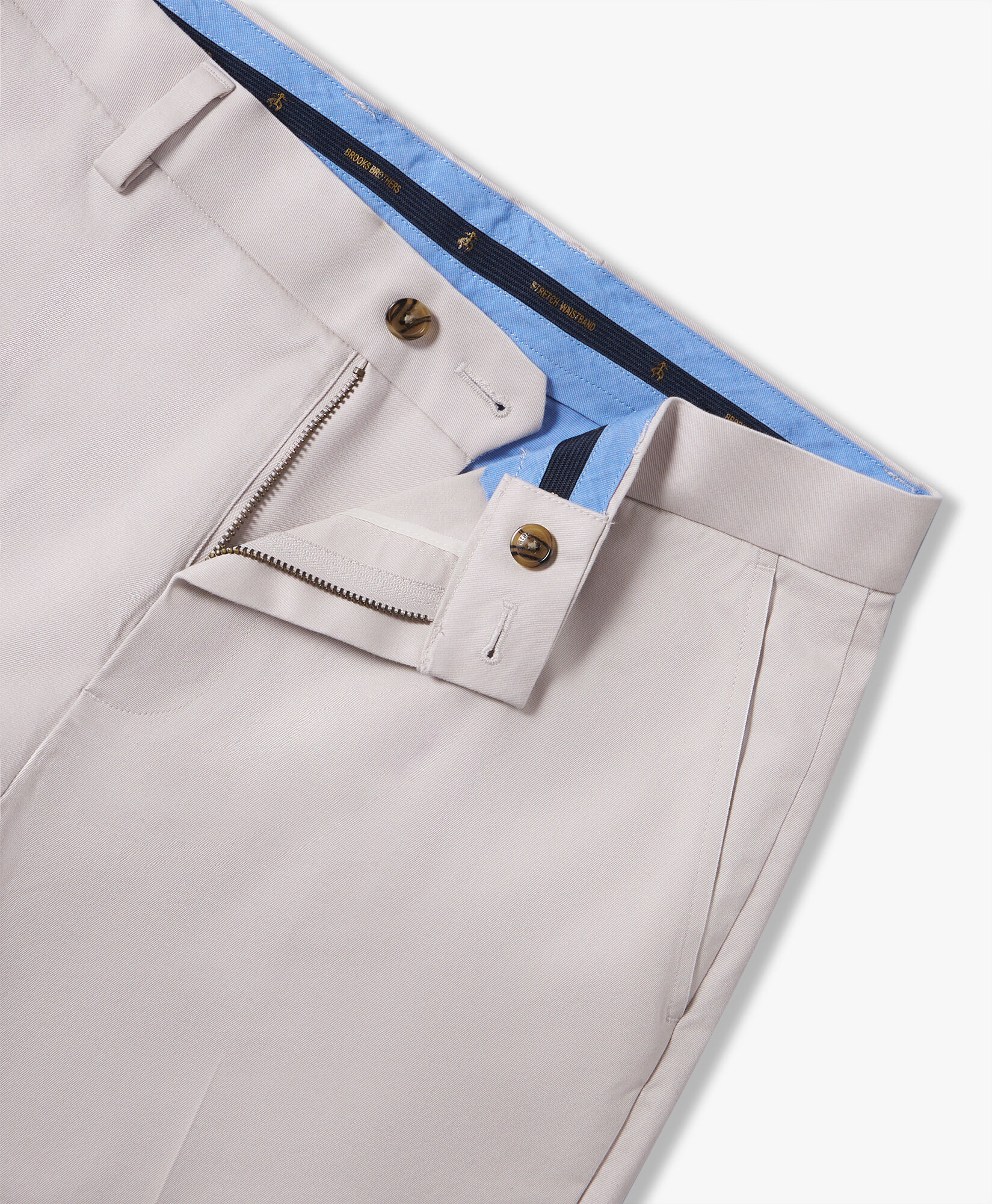 Light Beige Stretch Cotton Chinos in Light Beige for Men Brooks Brothers EU