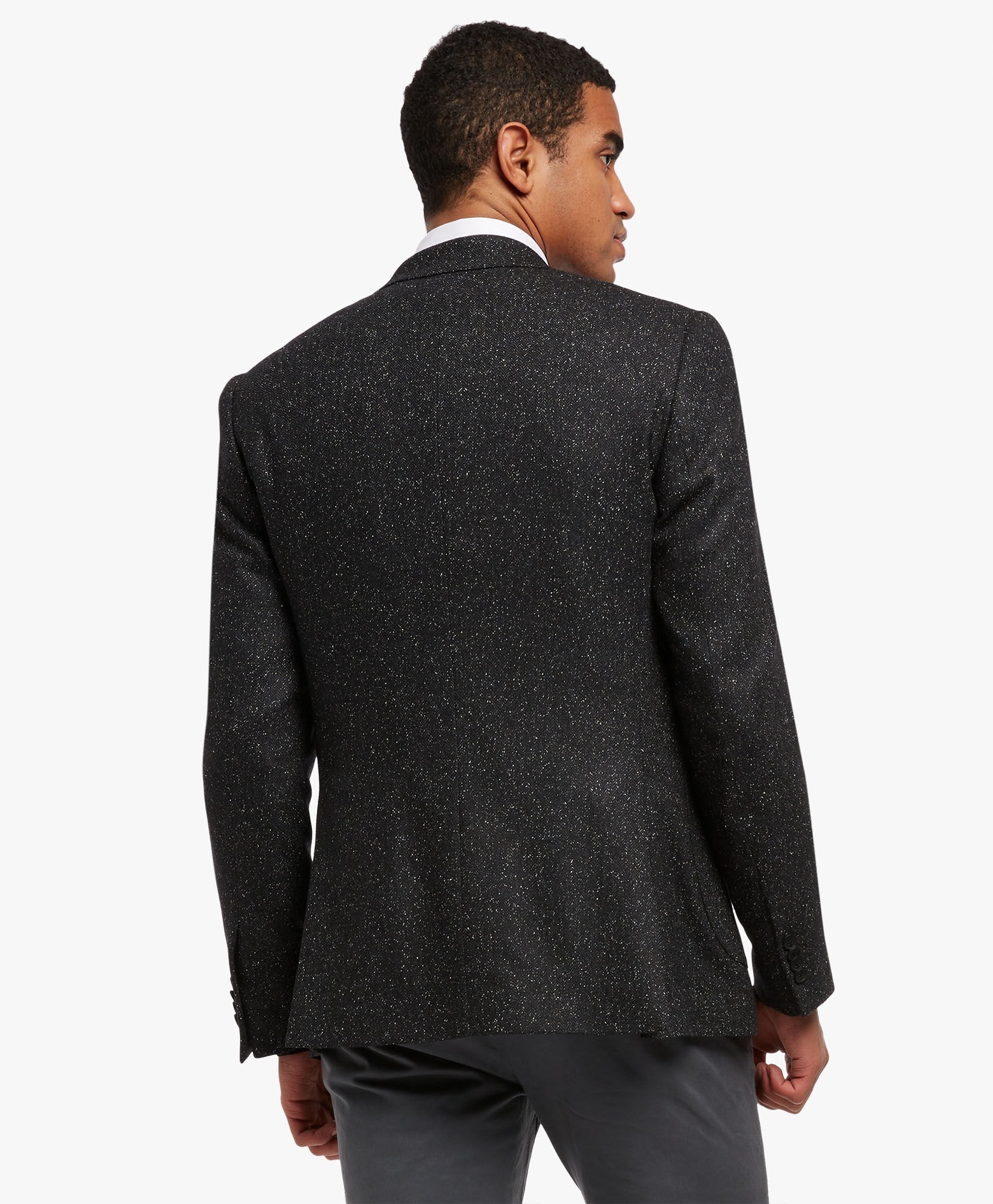 Silk black online blazer