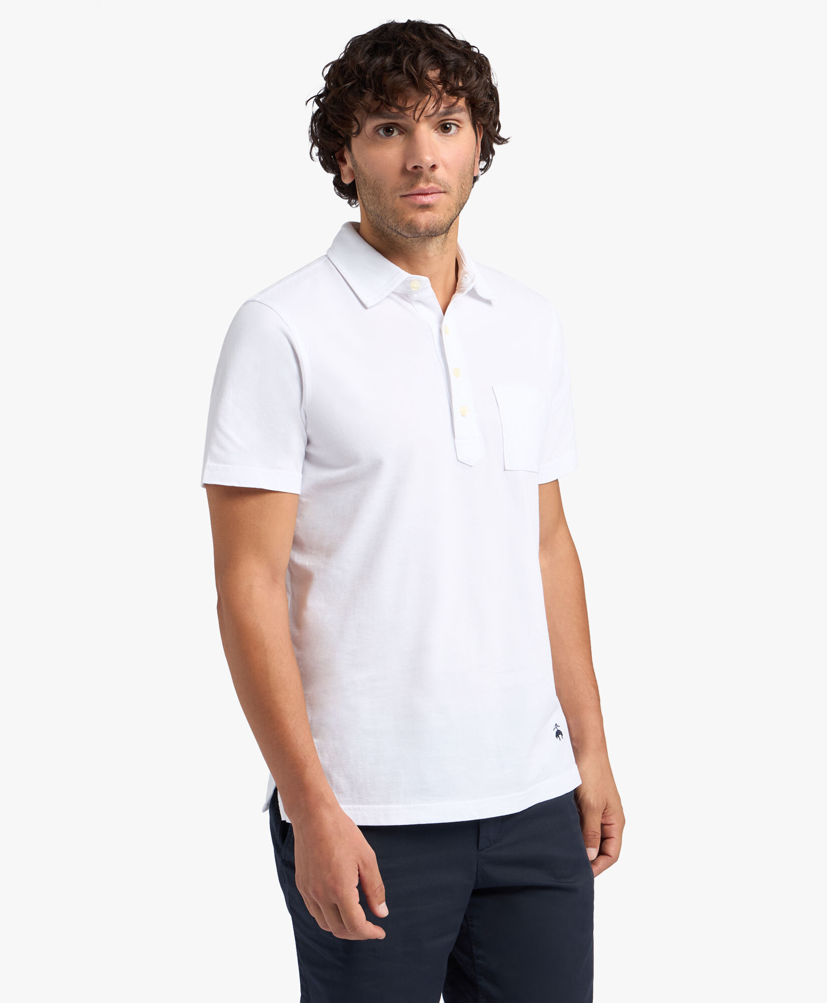 Brooks brothers white polo cheap