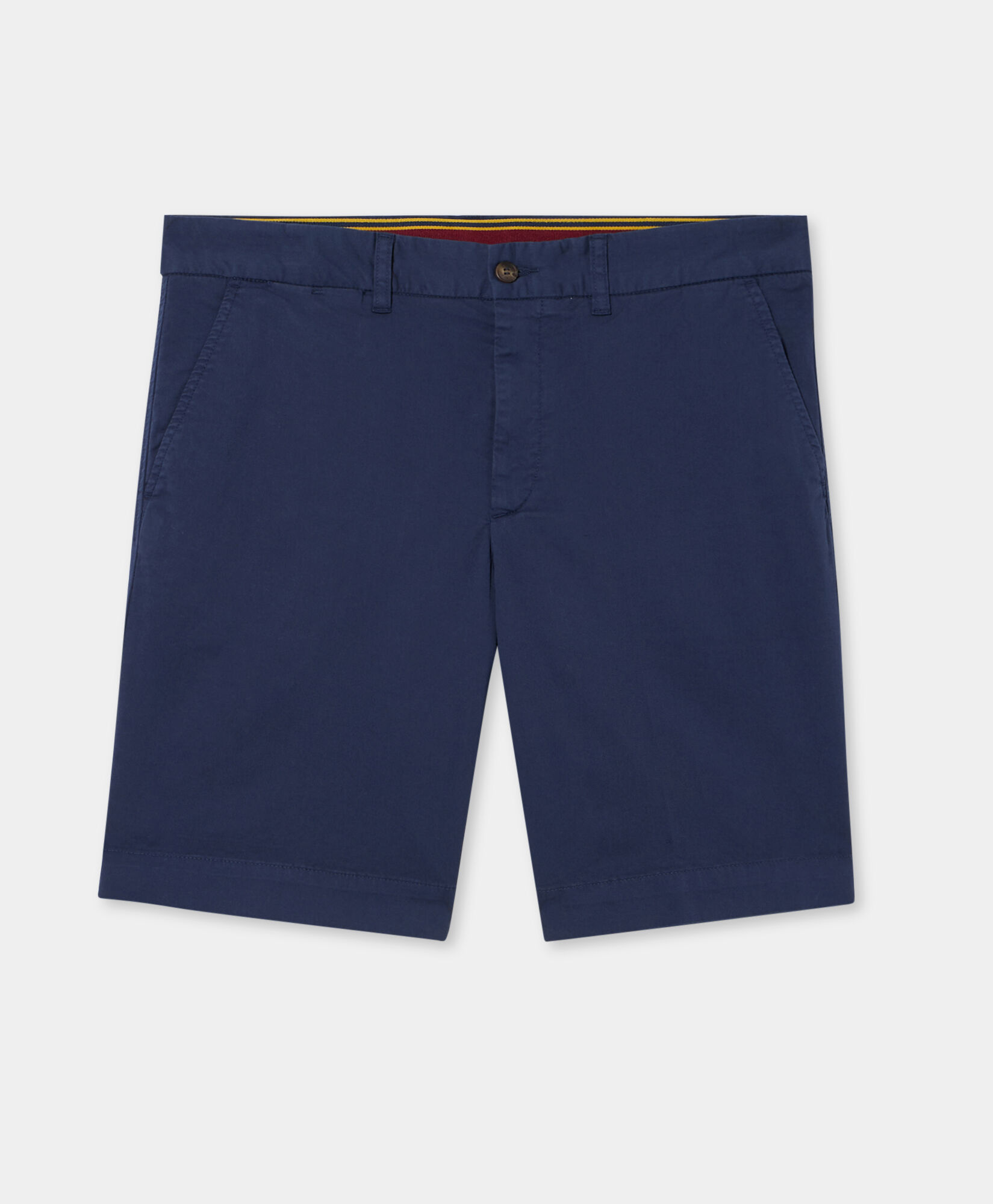 Brooks Brothers Stretch Cotton Gabardine Bermuda Shorts Blue CPBER007COBSP002BLUEP001