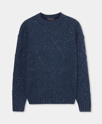 Brooks Brothers Donegal Wool Blend Crewneck Navy KNCRN067WOBPA003NAVYP001