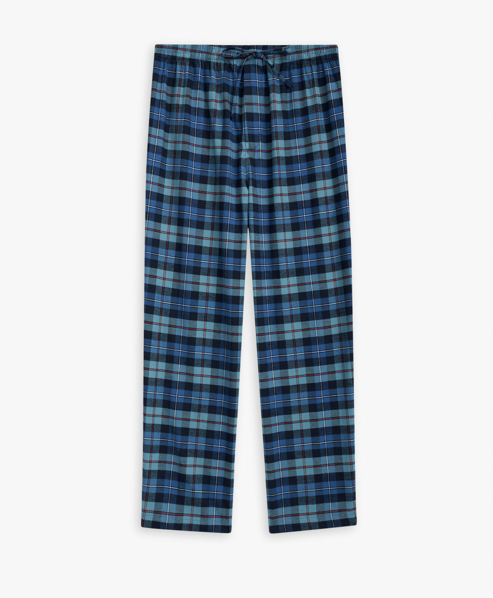 Blue Cotton Flannel Tartan Pajamas in Open Blue for Men Brooks Brothers UK