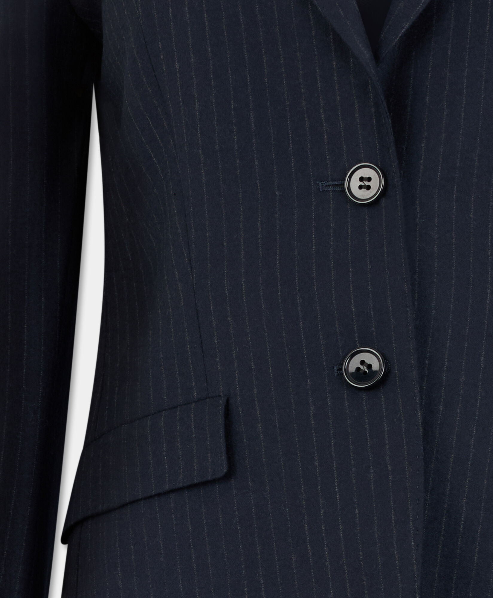 Brooks Brothers Striped Virgin Wool Blazer Navy JKREG115WVPWV003NAVYF001