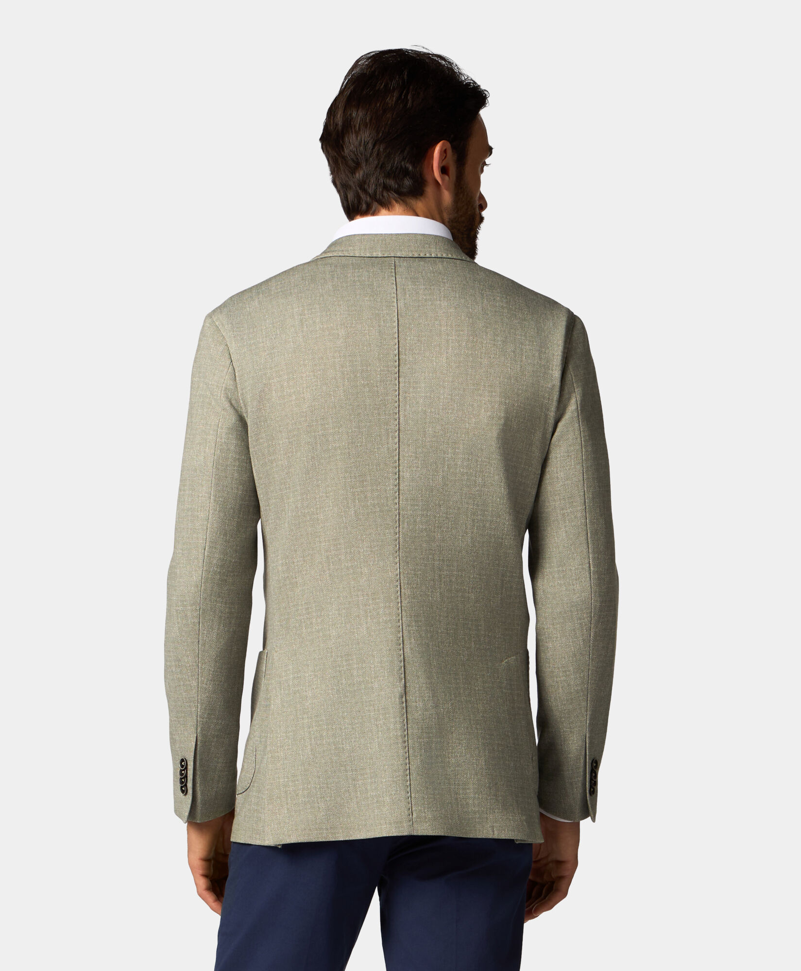 Brooks Brothers Cotton Blend Jersey Jacket Sage JKREG057PLBCO002SAGEP001
