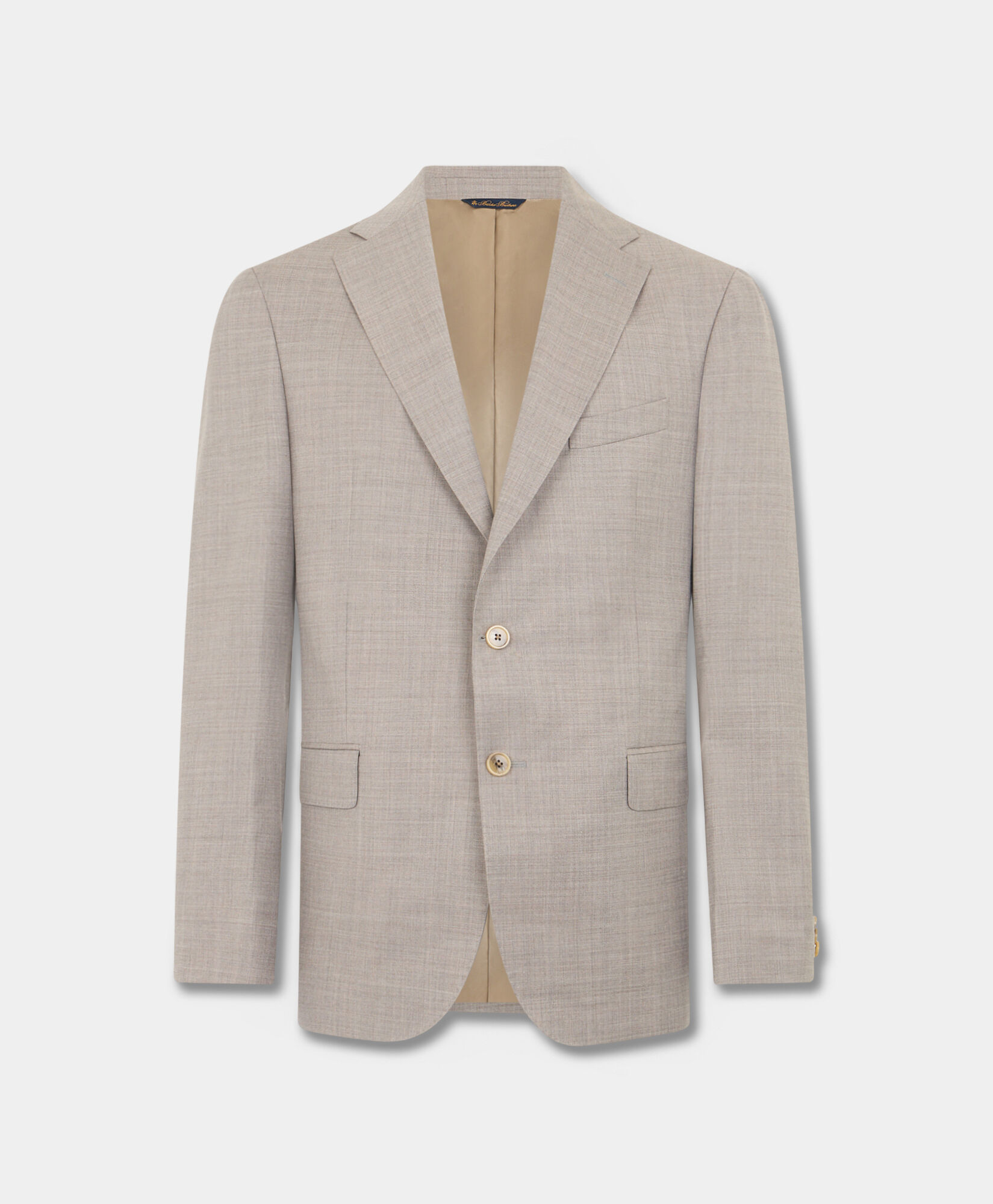 Brooks Brothers Virgin Wool Blend Comfort Blazer Natural JKREG096WVBPL004NATLP001