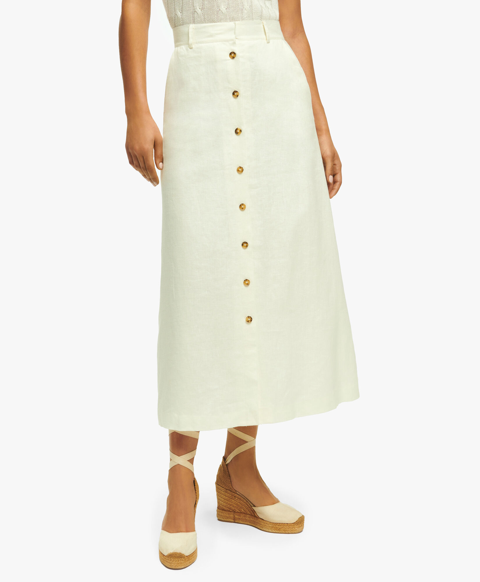 White linen skirt uk deals