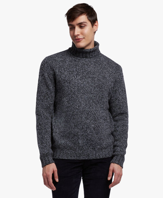 Brooks Brothers Lambswool Rollneck Sweater Dark Grey KNTRT005WOPWO004DKGRP001