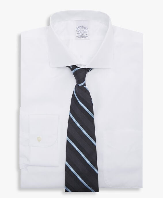 Brooks Brothers Camisa de vestir non-iron con cuello abierto y corte Regent Blanco 1000097057US100204283