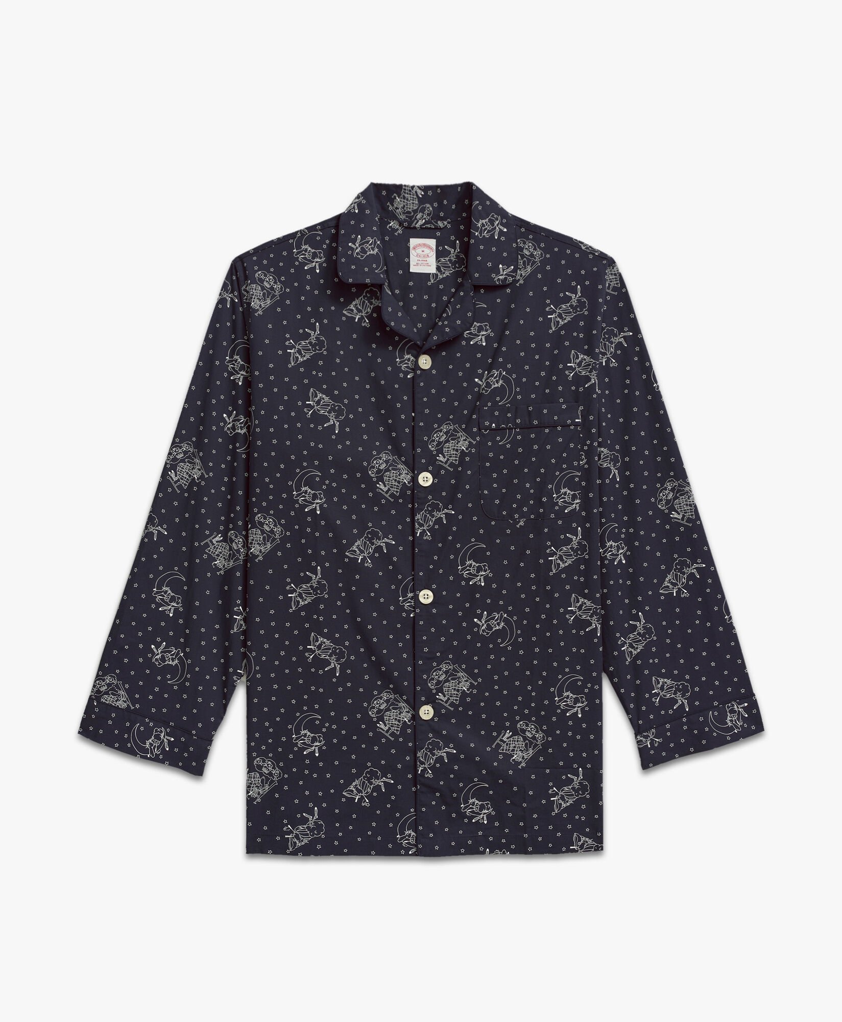 CottonPoplinHenryPrintPajamas en Azul marino de hombre Brooks Brothers EU