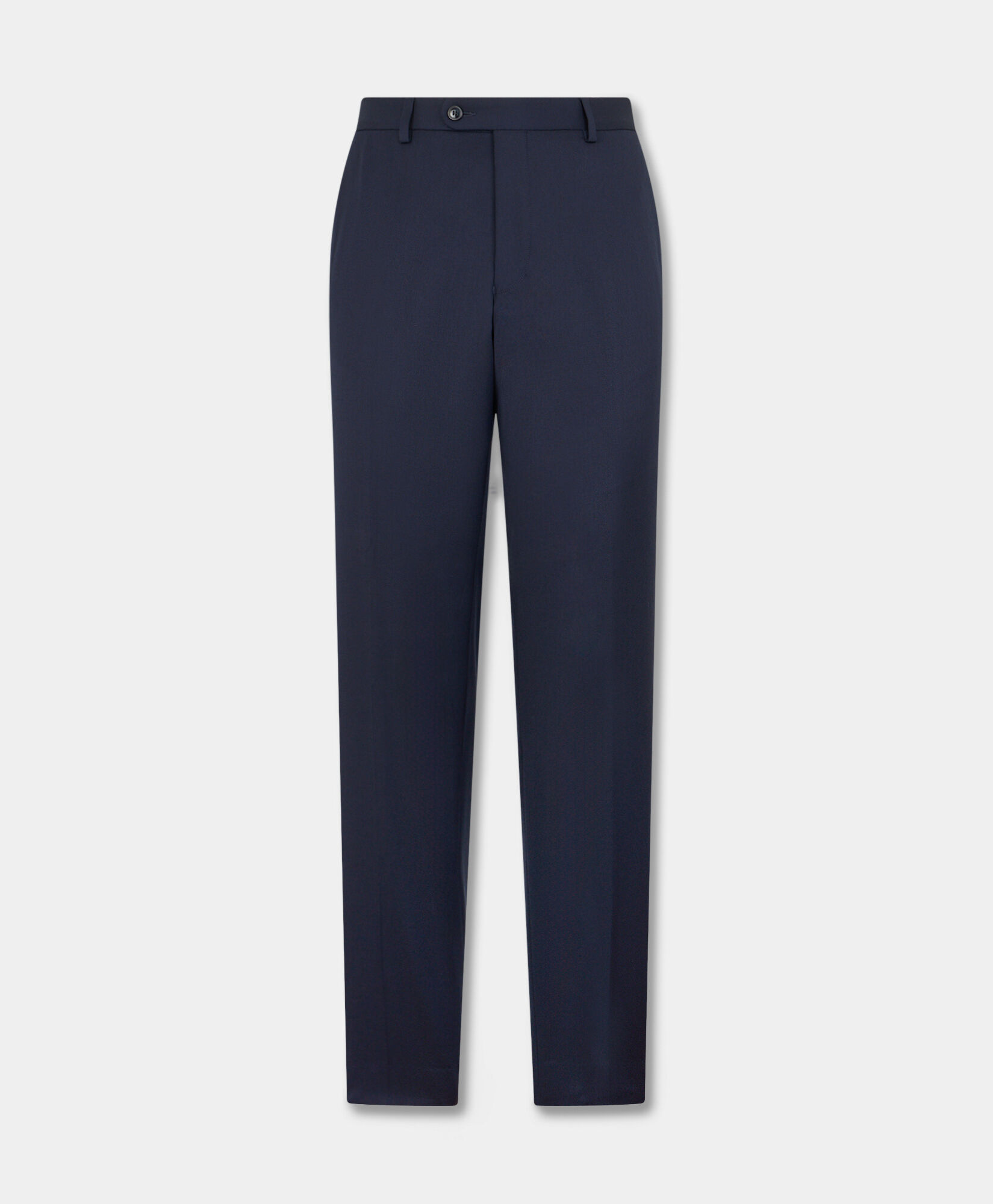 Brooks Brothers Spodnie z Wełny Dziewiczej Granatowy DTROU012WVPWV003NAVYP004