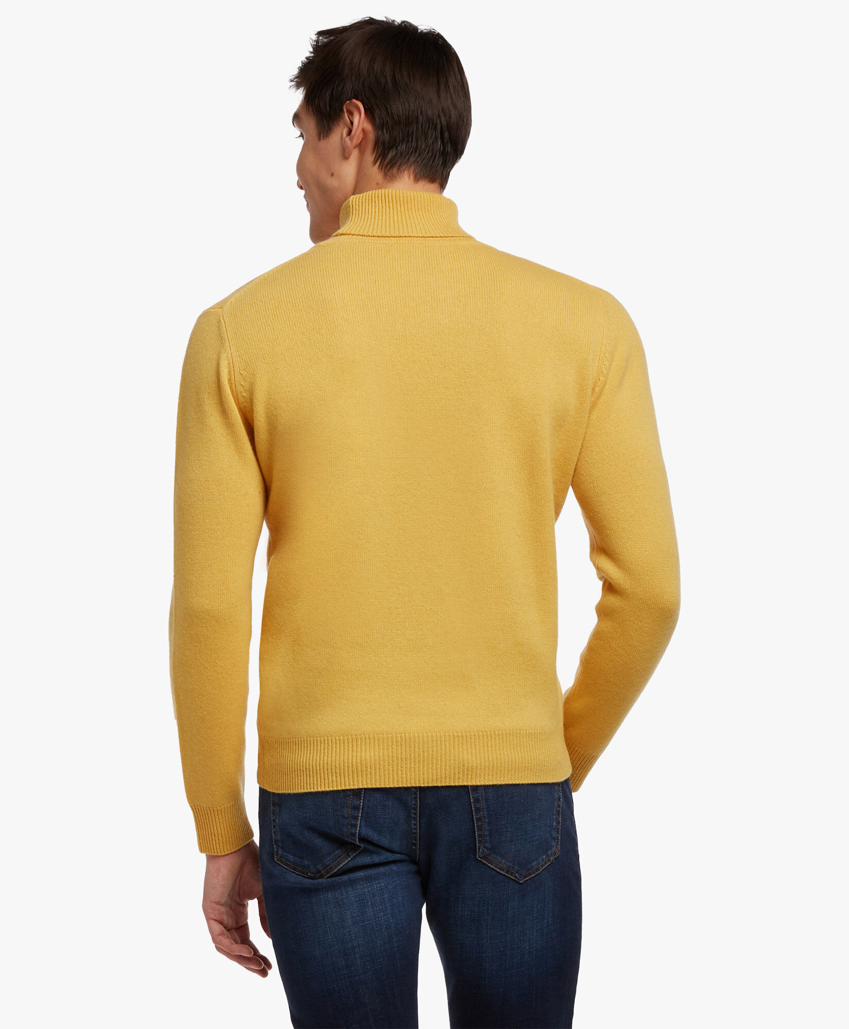 Col roulé sale jaune