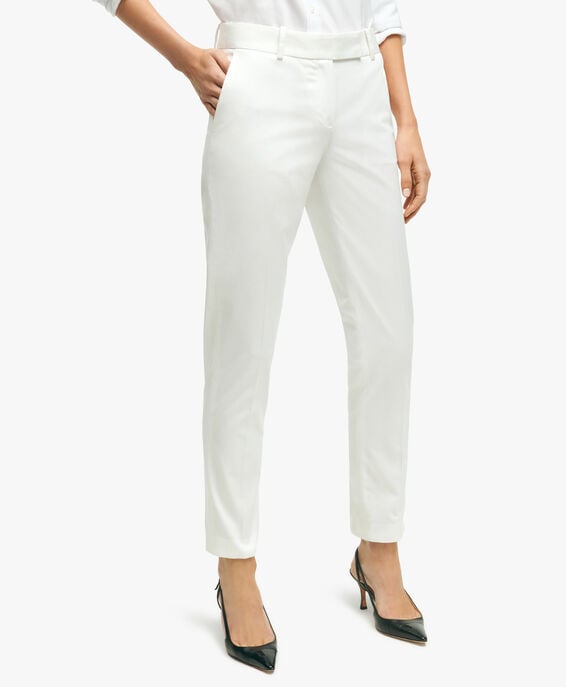 Brooks Brothers Pantalón chino Advantage de algodón elástico Blanco 1000091168US100189363