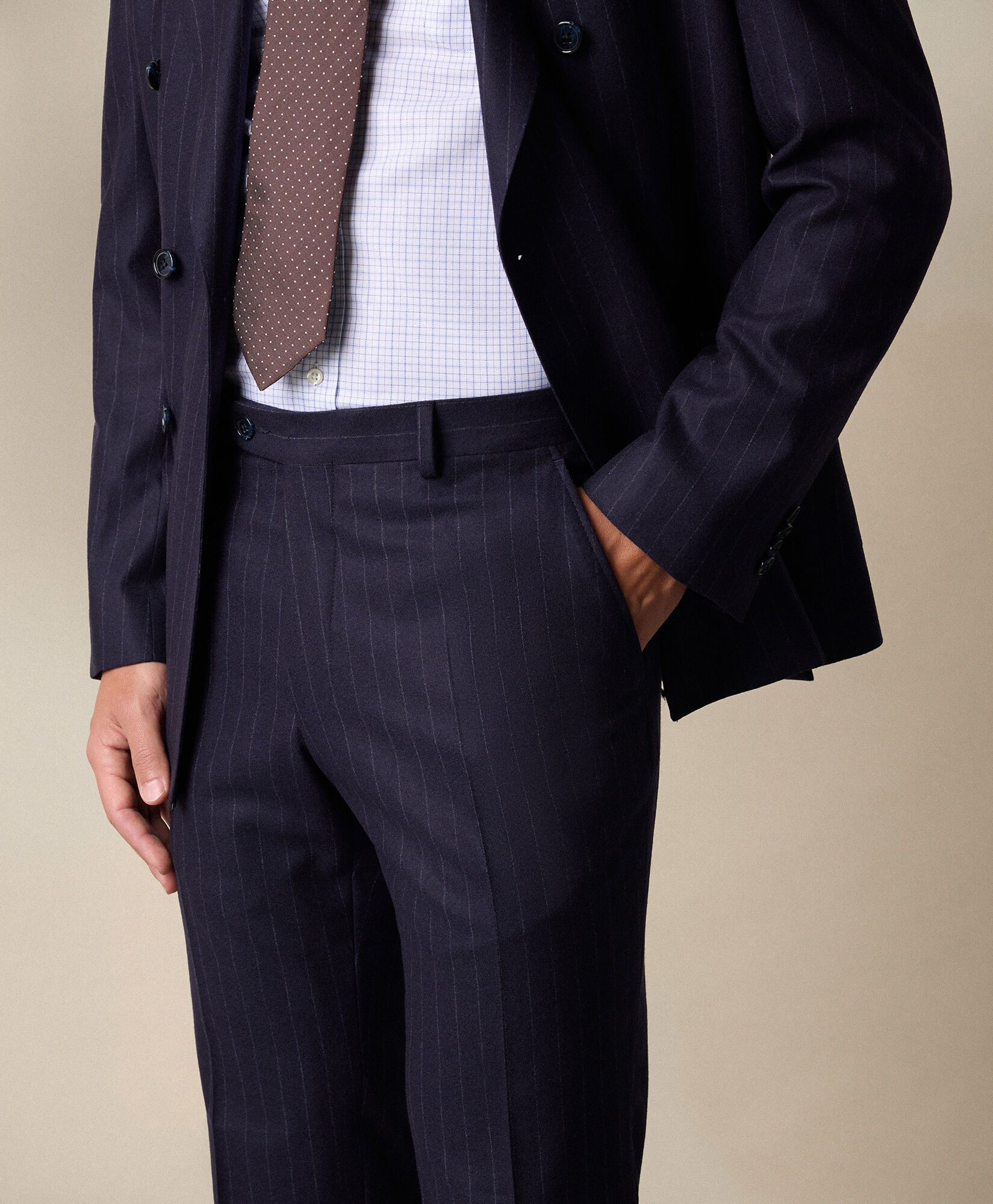 Brooks Brothers Chalkstripe Wool Suit Navy STREG052WOBWV002NAVYF001