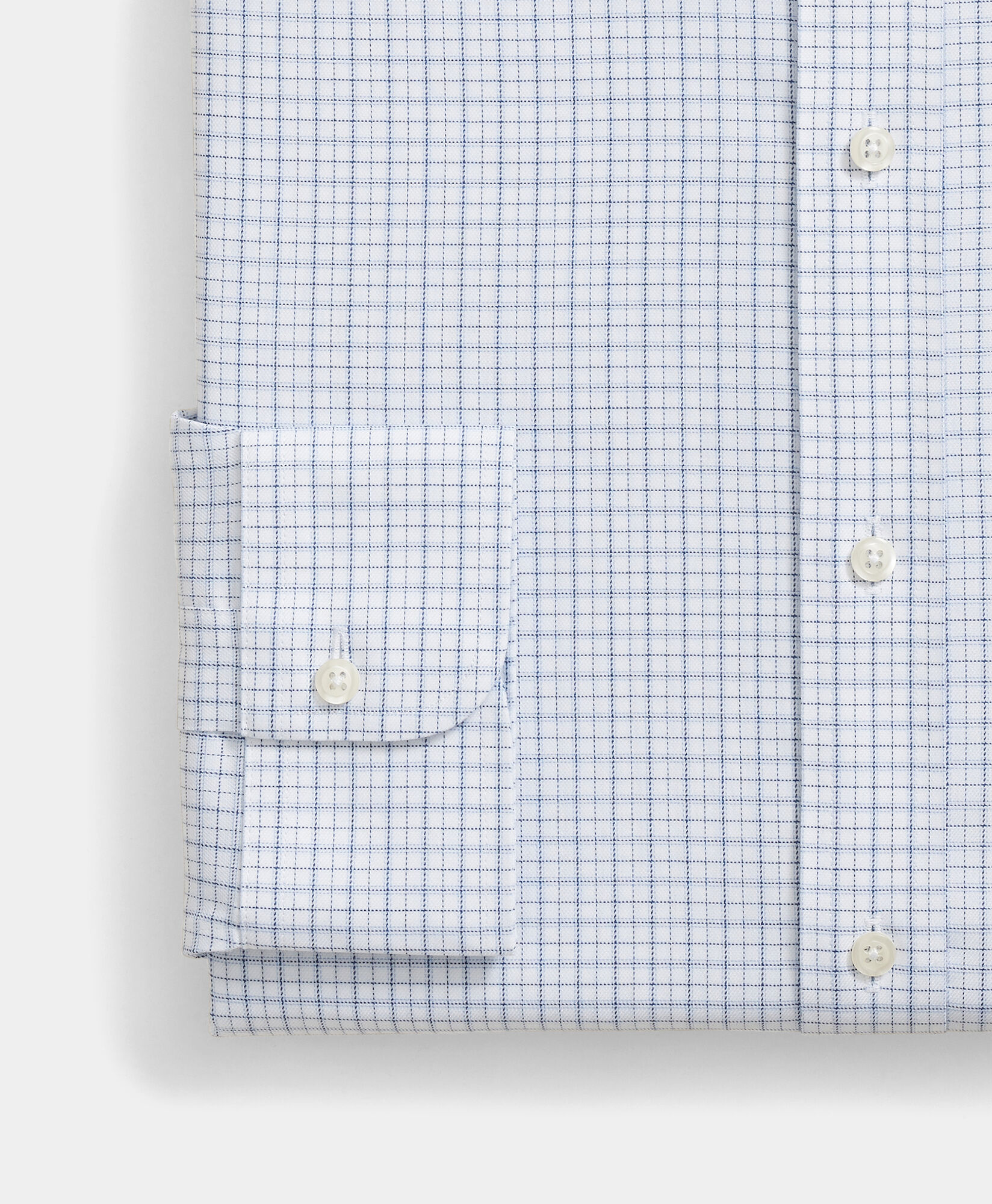 Brooks Brothers Slim Fit Non-Iron Checked Stretch Twill Shirt with Ainsley Collar Blue 1000105896US100224368