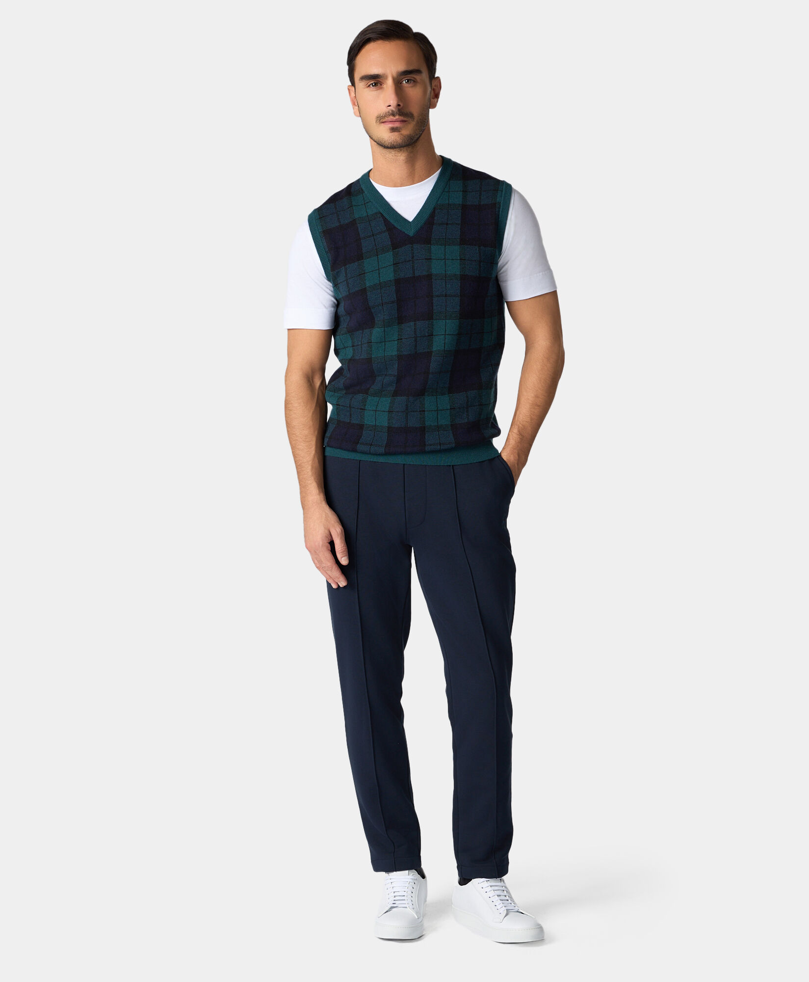 Classic Comfort Cotton Sweatpants in Navy for Men Brooks Brothers EU