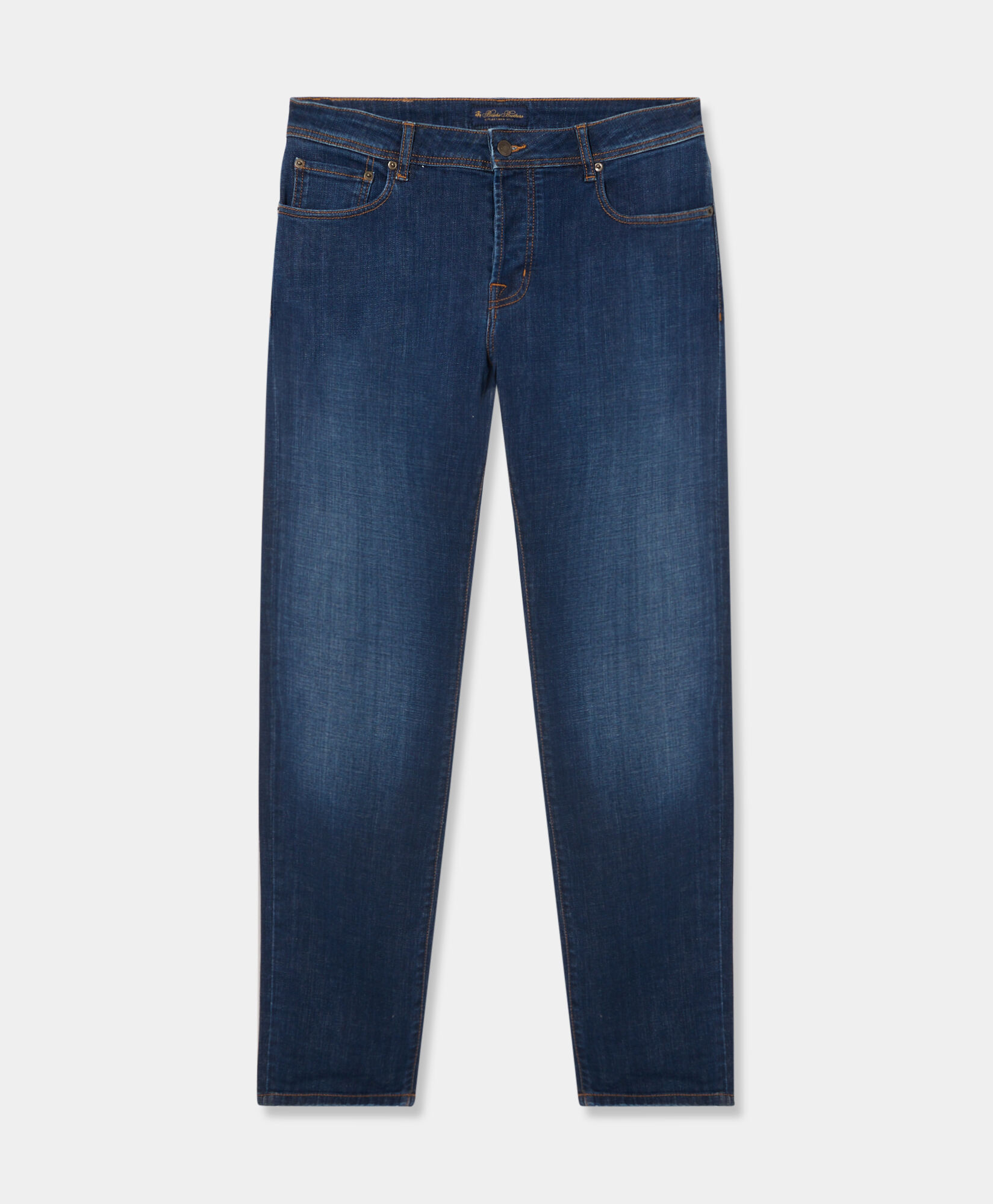 Brooks Brothers Pantalon 5-Pocket en Denim Stretch Coton Bleu CPFPK026COBSP001BLUEP001