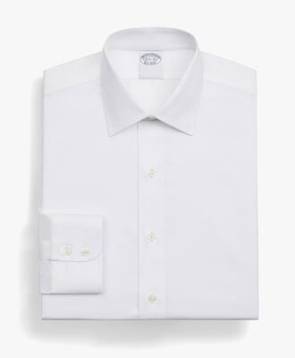 Brooks Brothers Regular Fit Shirt with Ainsley Collar White 1000095234US100199815