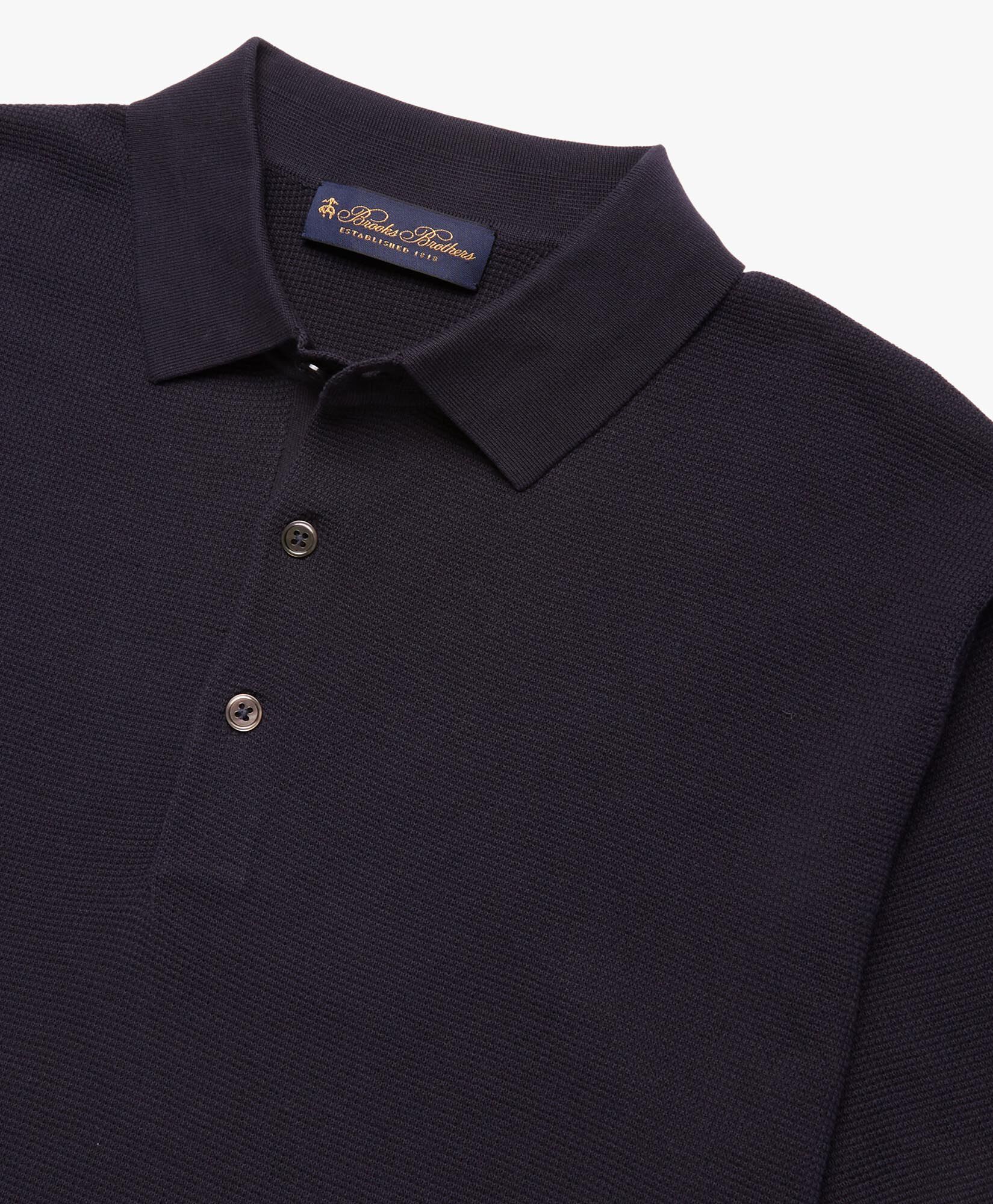 Navy Cotton Polo Shirt