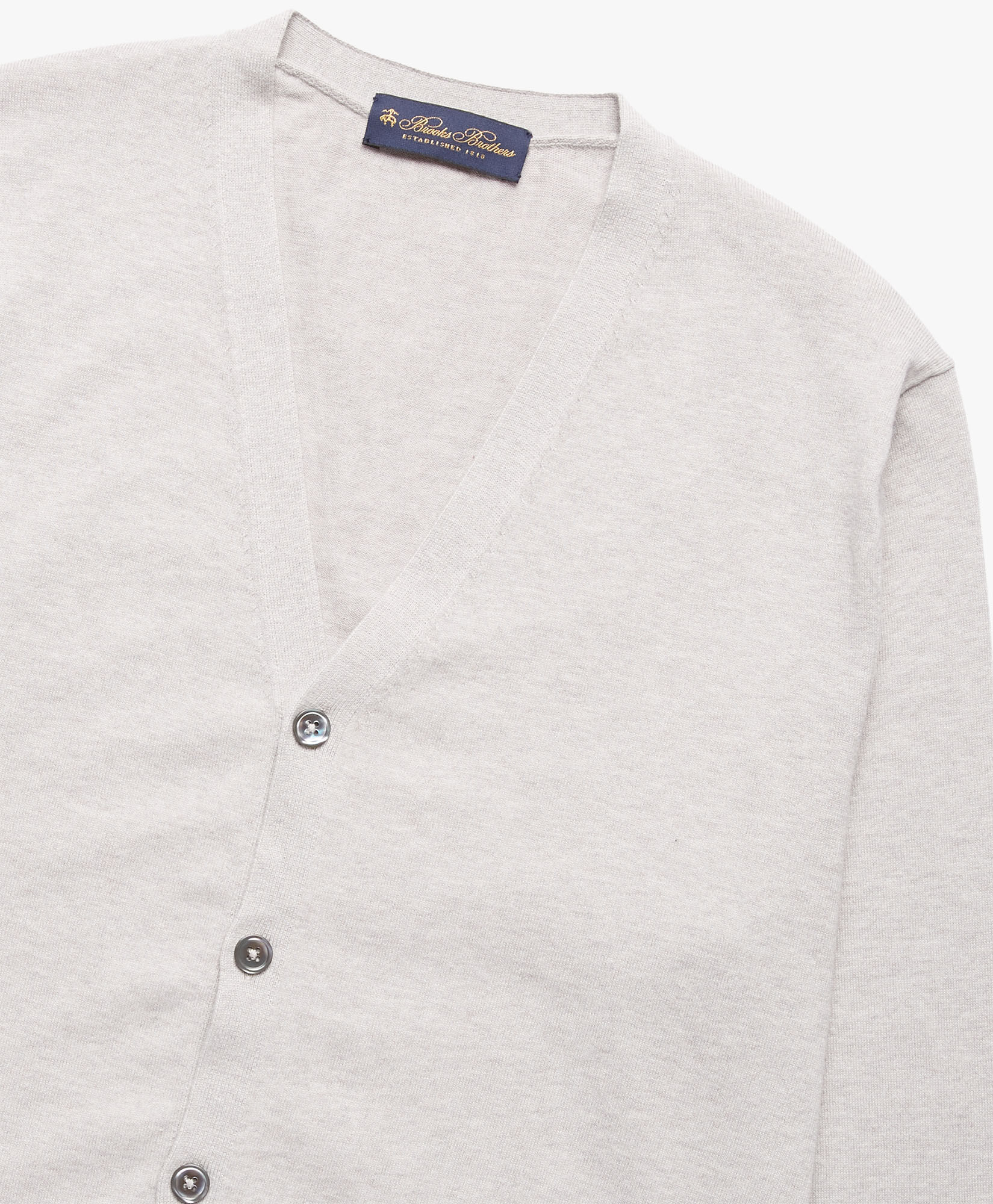 Cotton and Cashmere Cardigan in Light grey for Men Brooks Brothers EU