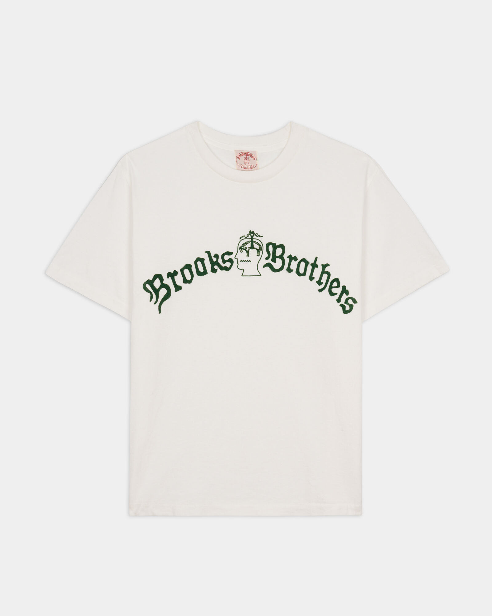 Brooks Brothers Brain Dead x Brooks Brothers California T-Shirt Tubulaire Blanc BDW24T10004473WH01