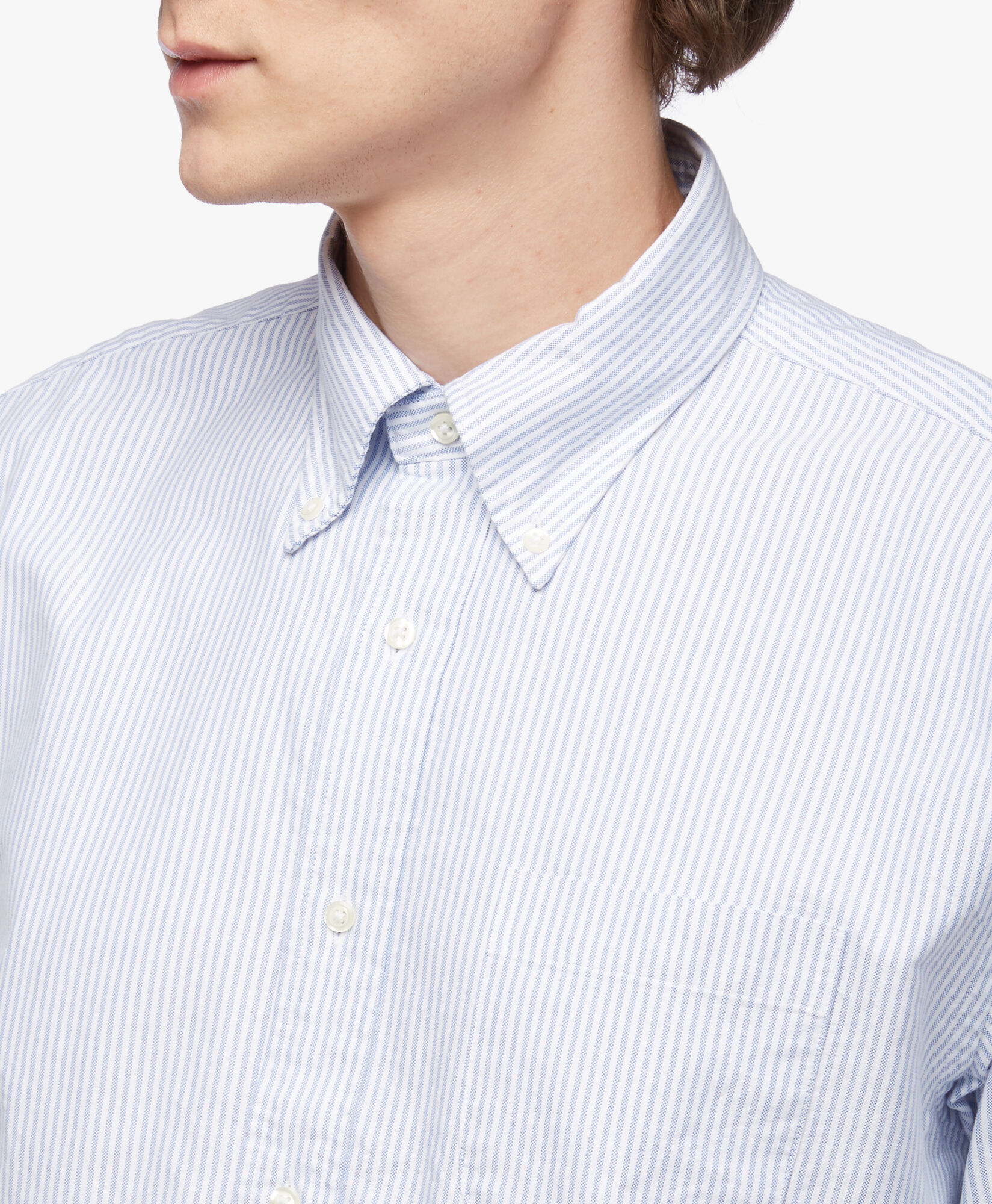 OriginalPoloButton DownStripedOxfordShirt in Blue for Men Brooks Brothers EU