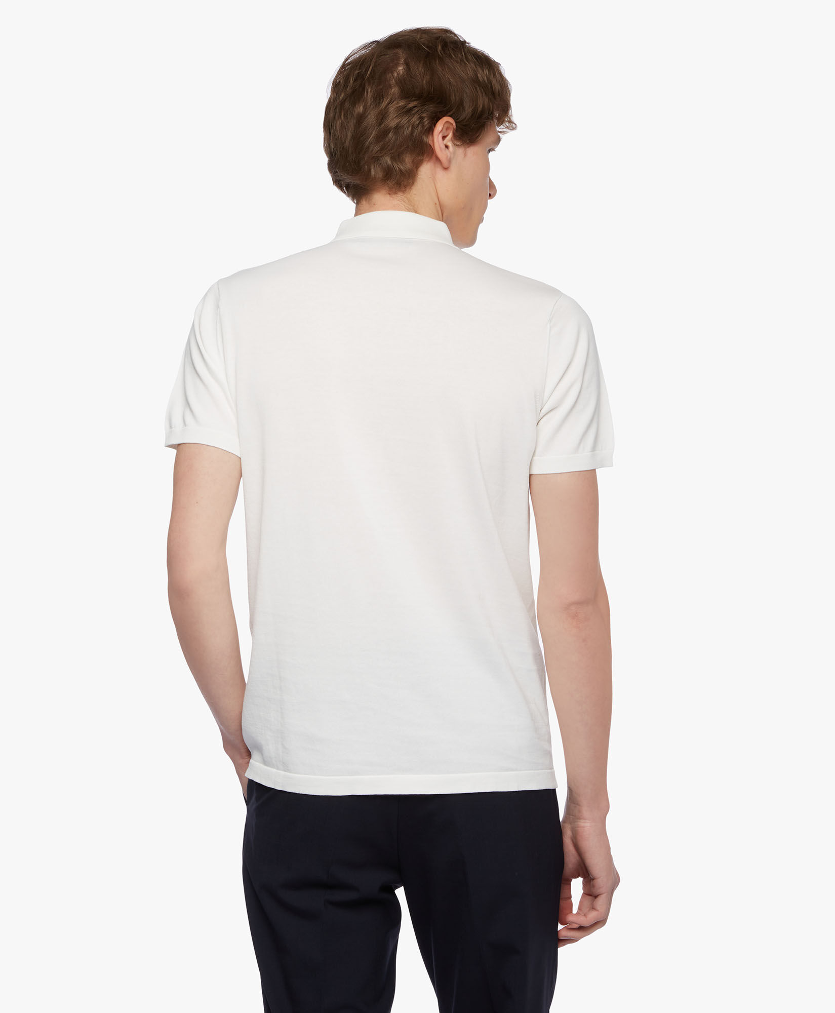 White Cotton Polo Shirt in White for Men Brooks Brothers UK