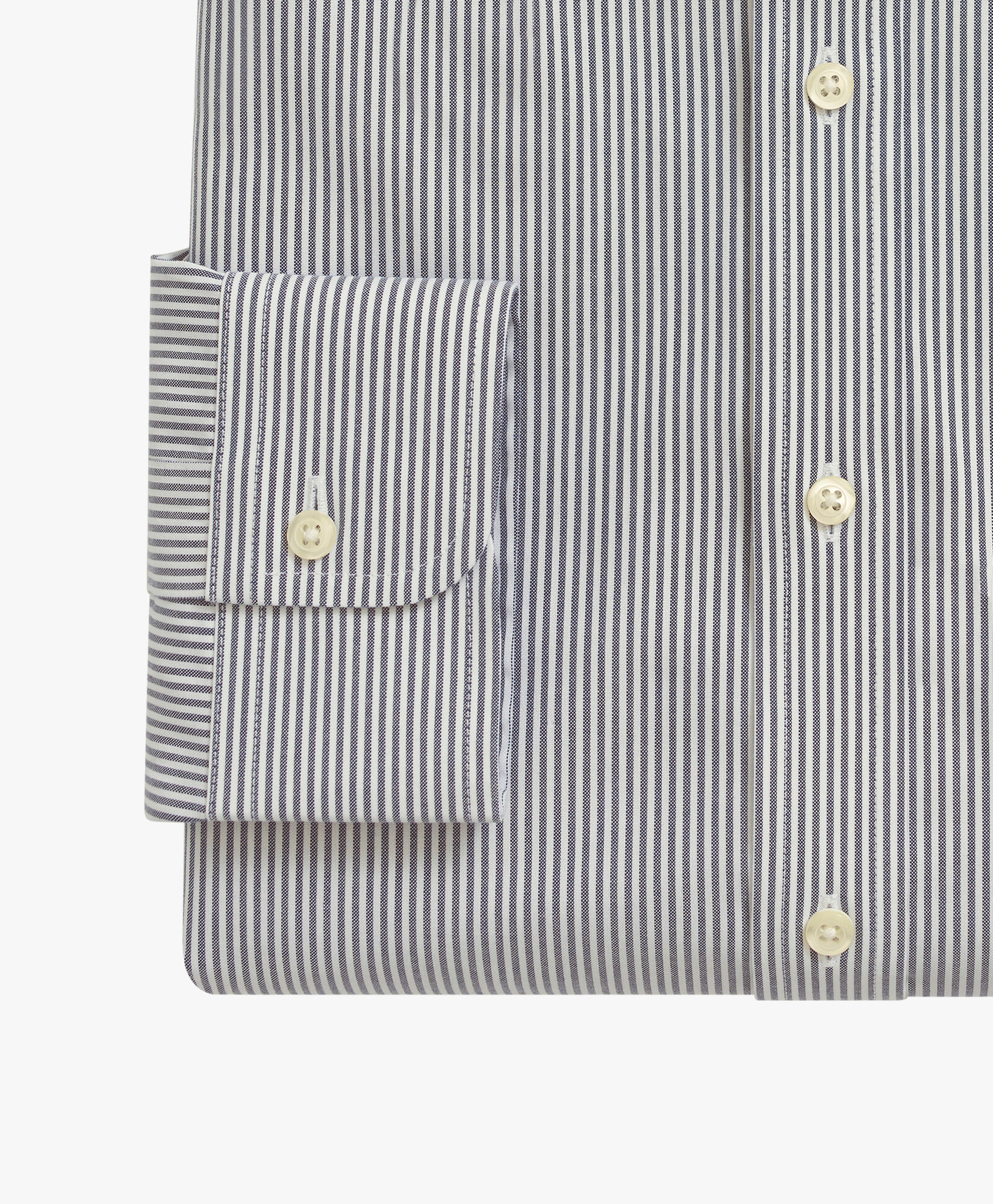Brooks Brothers Regular Fit Non-Iron Oxford Pinpoint Stretch Supima Shirt with Button Down Collar Navy 1000095113US100199473