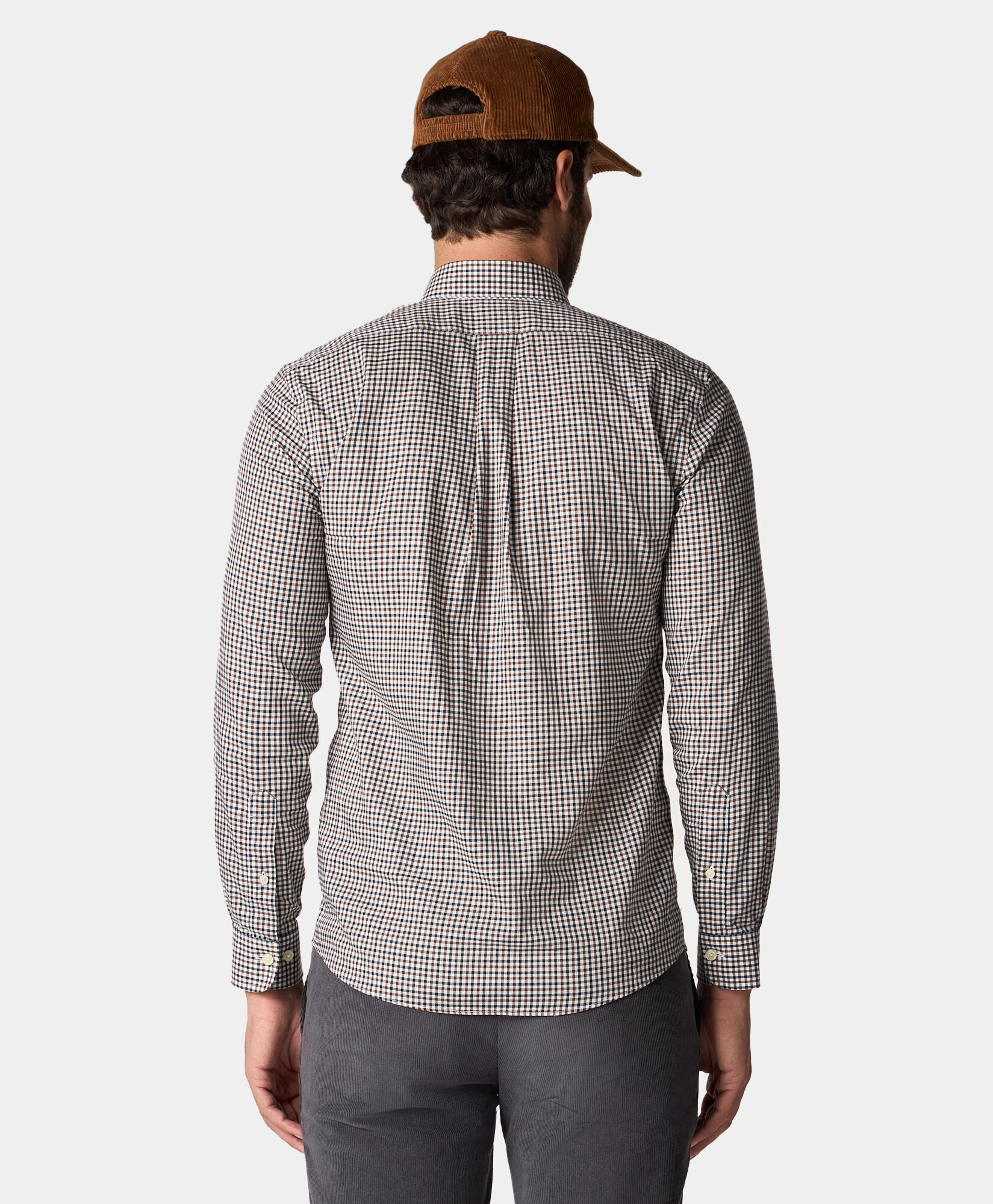 Brooks Brothers Non-Iron-Hemd aus Stretch-Supima-Oxford mit Button-Down-Kragen im Slim Fit Grau 1000102159US100215838