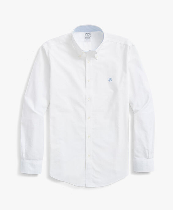 Brooks Brothers Camisa de sport corte regular Regent non-iron de Oxford elástico con cuello button down Blanco 1000058556US100124502