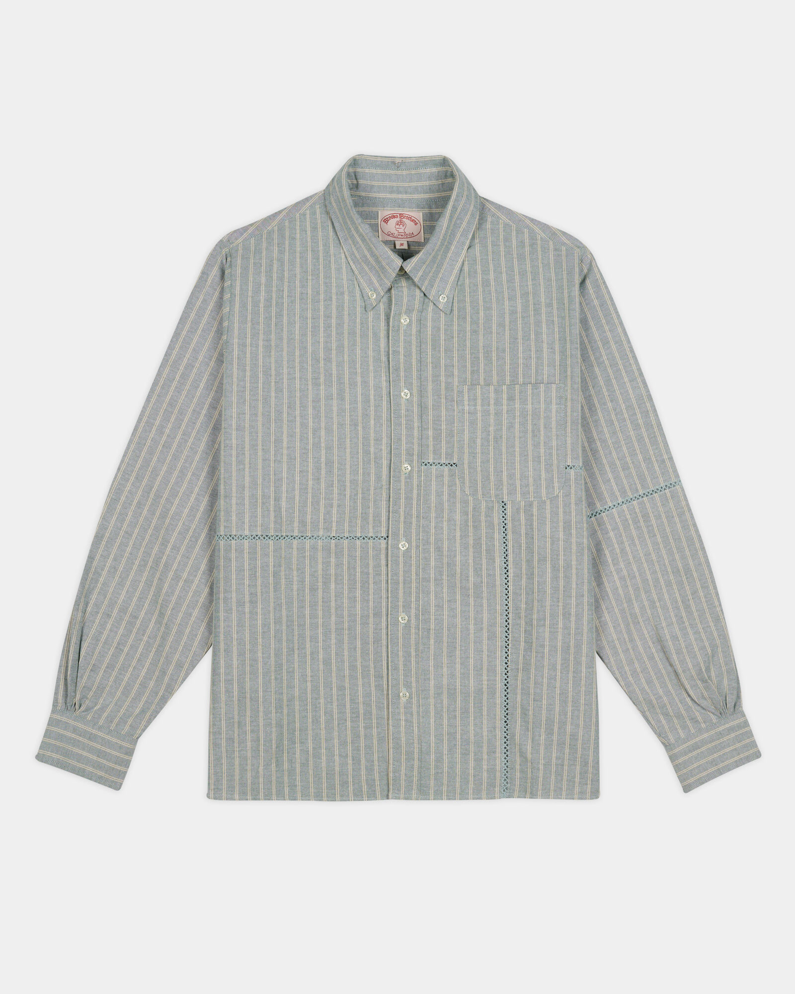 Brooks Brothers Brain Dead x Brooks Brothers California Patchwork Oxford Shirt Green BDS24T24004188GR01