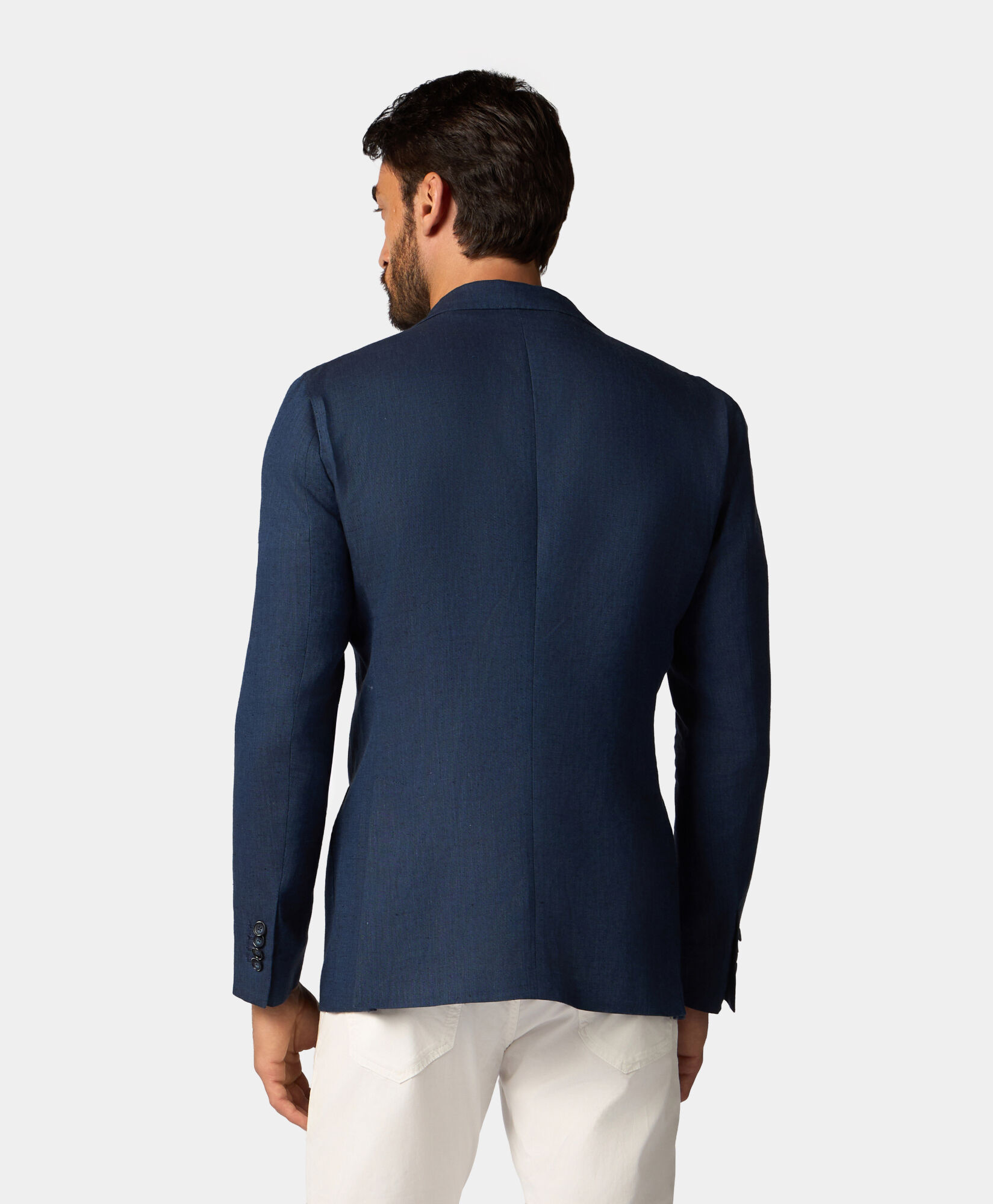Brooks Brothers Linen Blazer Blue JKREG065LIPLI001BLUEP001