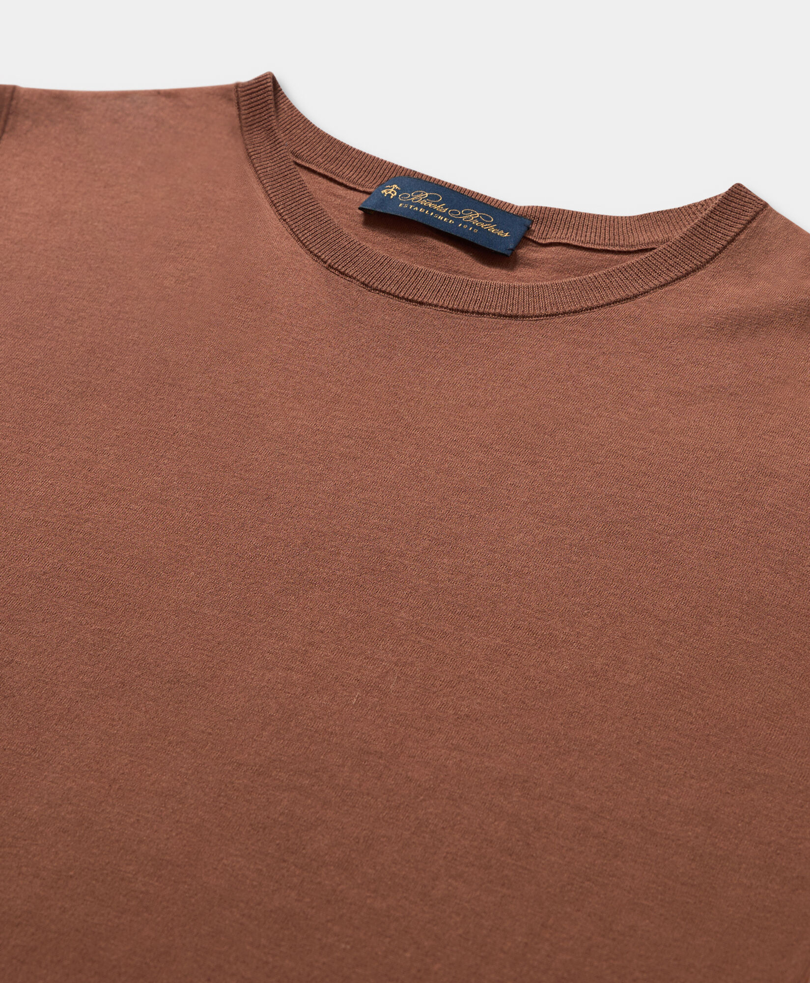 Brooks Brothers Top en Mélange de Soie Marron KNVES008SEBLI002BRWNP001