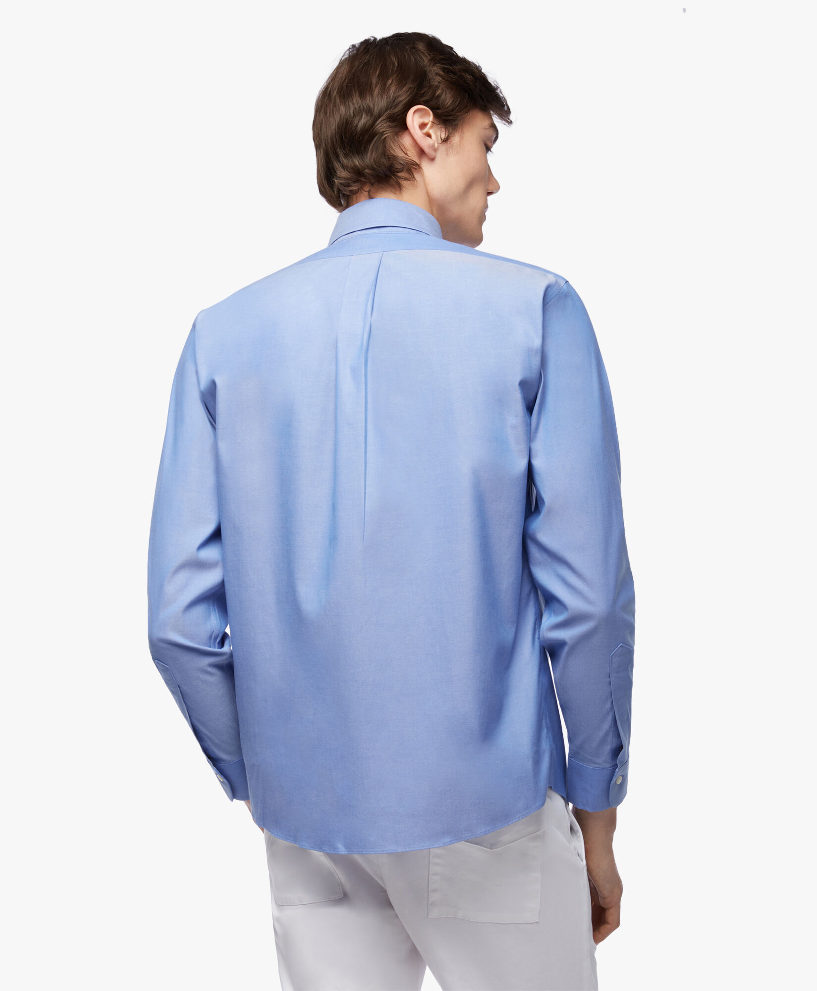 Brooks Brothers Regular Fit Non-Iron Oxford Pinpoint Button Down Shirt Blue 1000095081US100199371