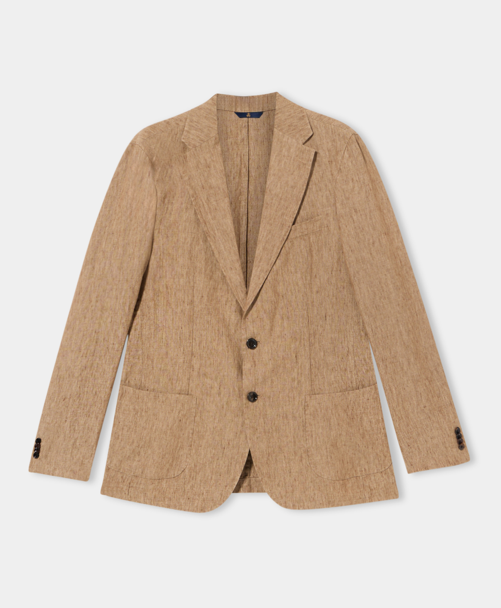 Brooks Brothers Linen Single-Breasted Blazer Light Brown JKREG070LIPLI001LTBRP001